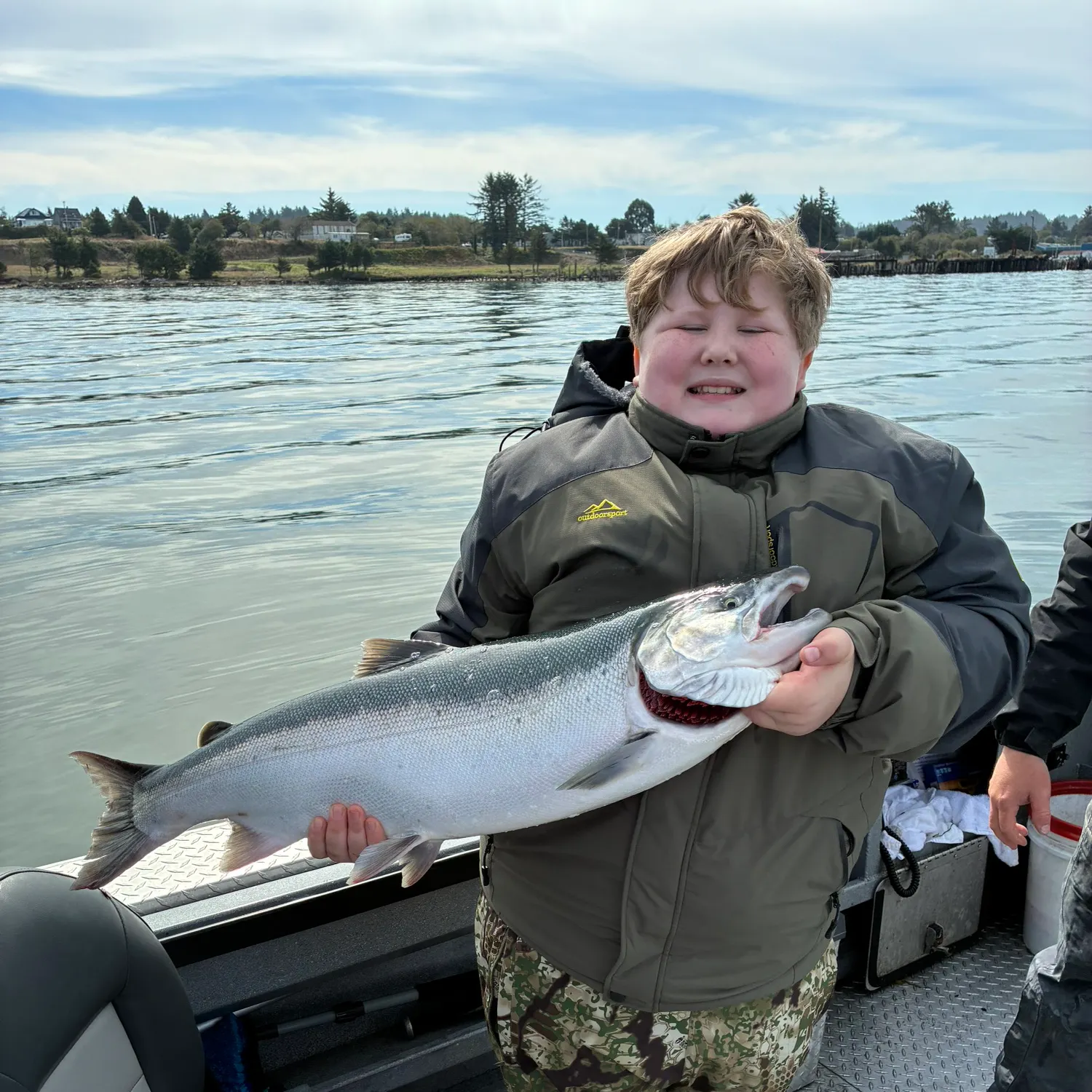 Coho salmon caught on Fishbrain