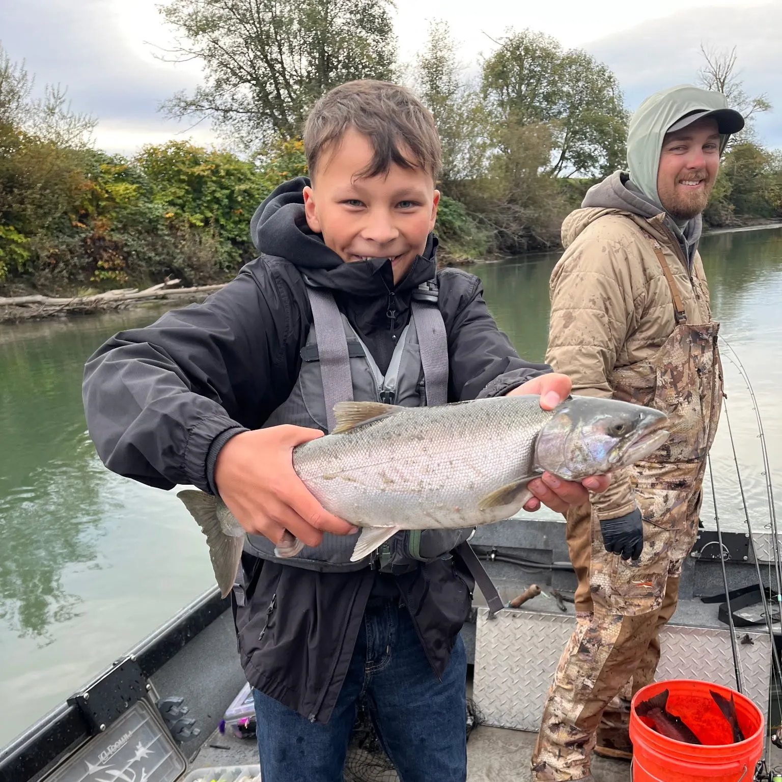 Coho salmon caught on Fishbrain