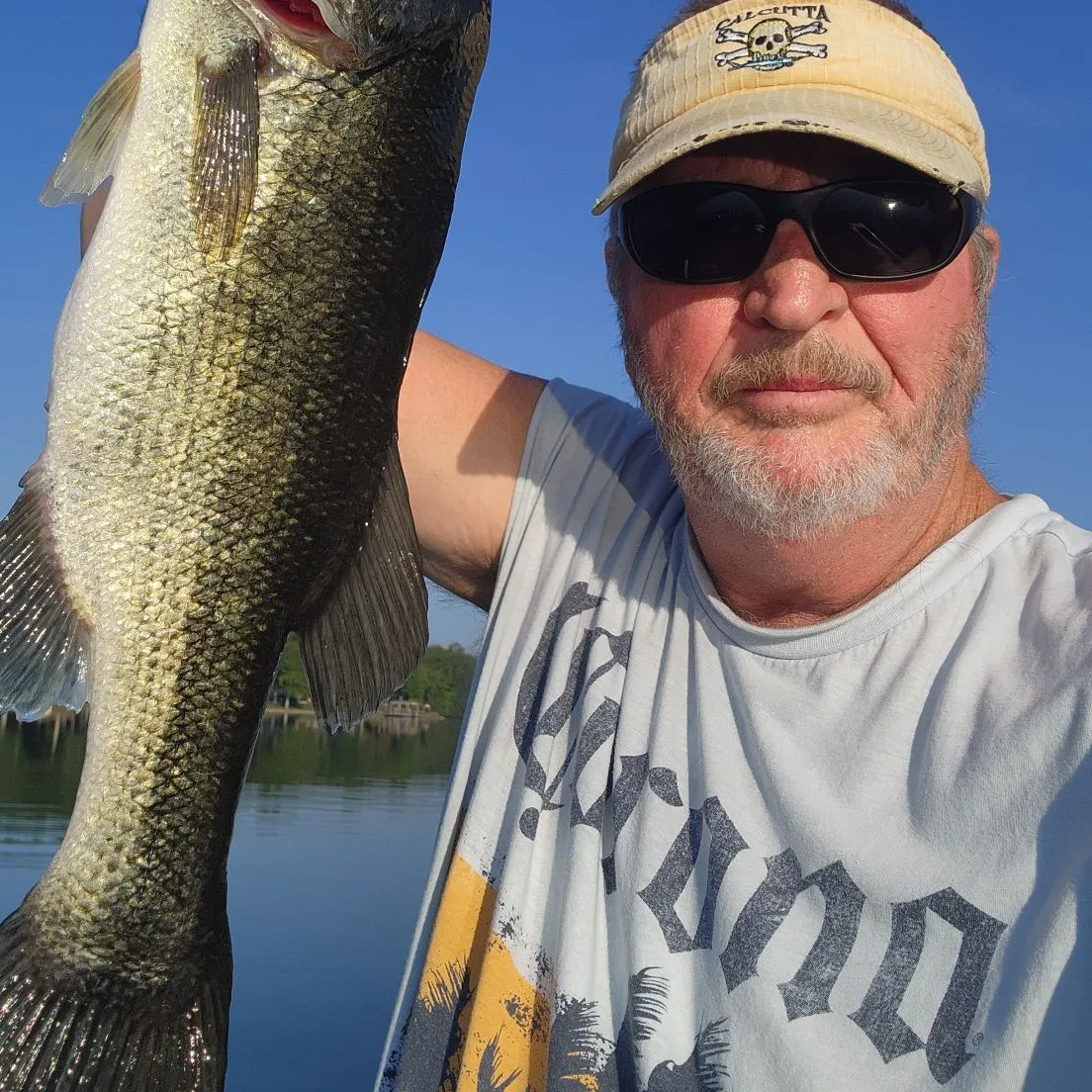 Largemouth bass caught on Fishbrain