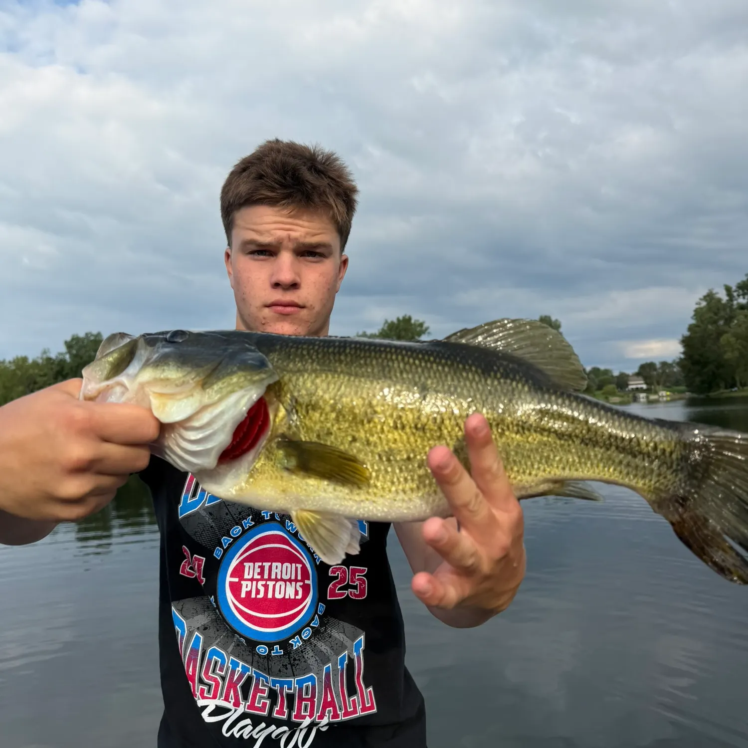 Largemouth bass caught on Fishbrain