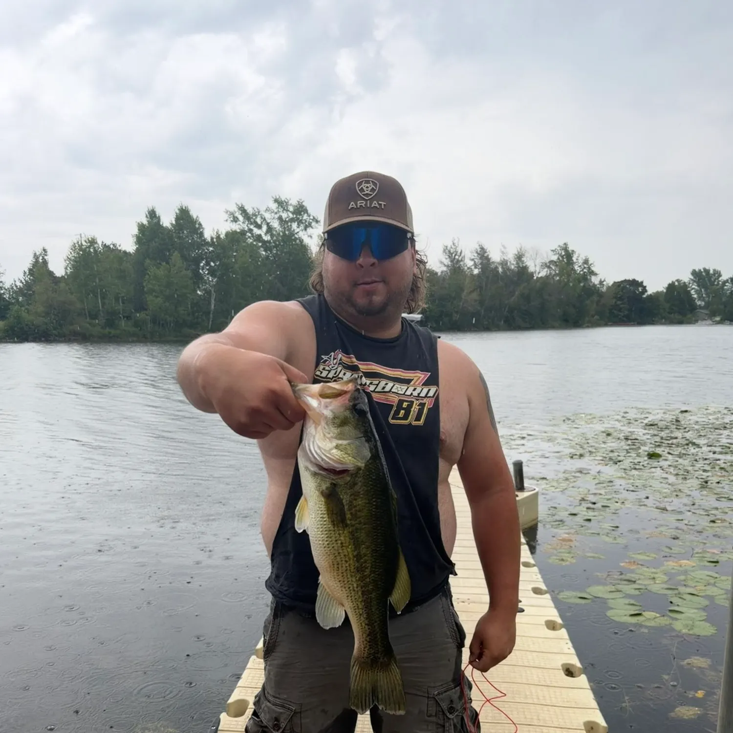 Largemouth bass caught on Fishbrain
