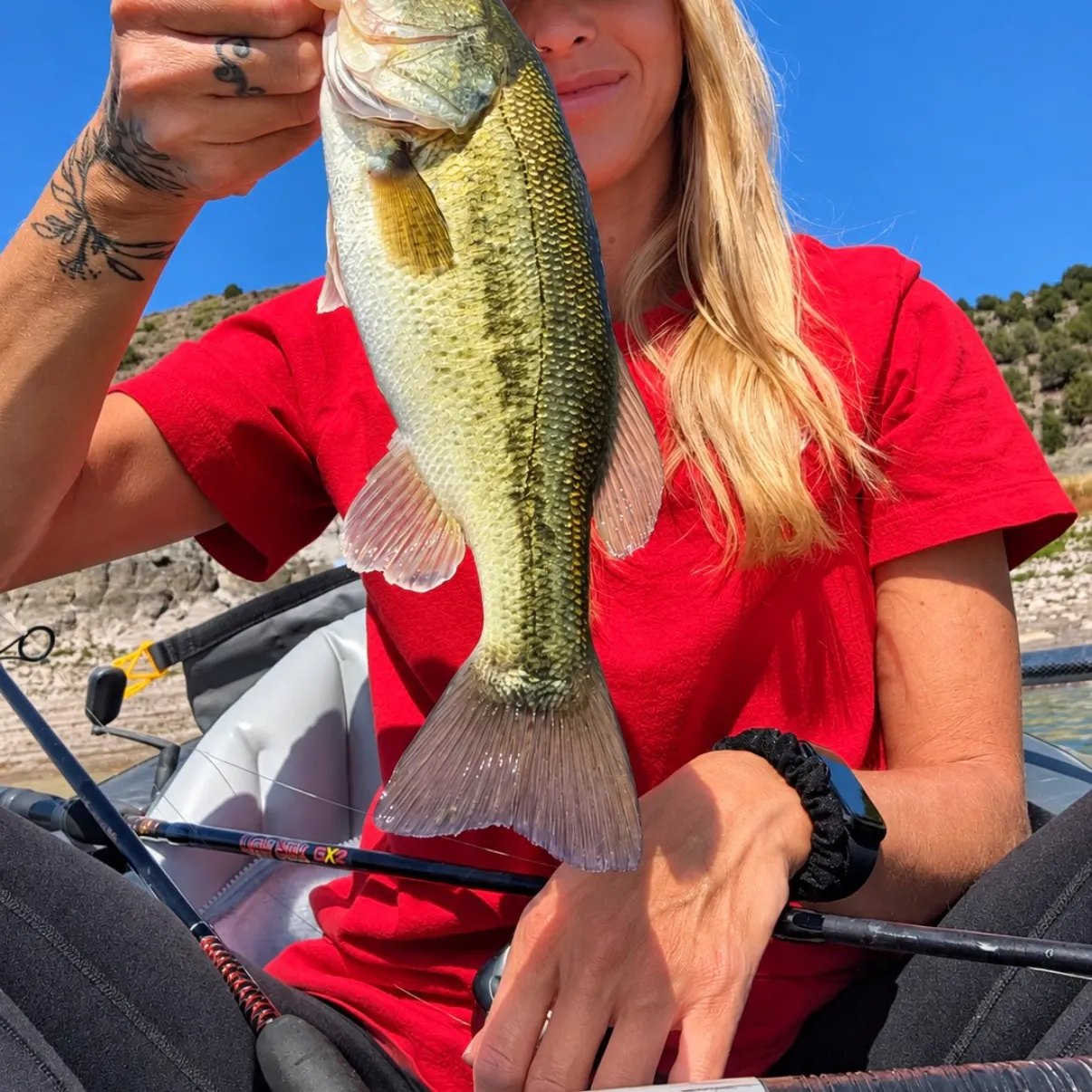 Largemouth bass caught on Fishbrain
