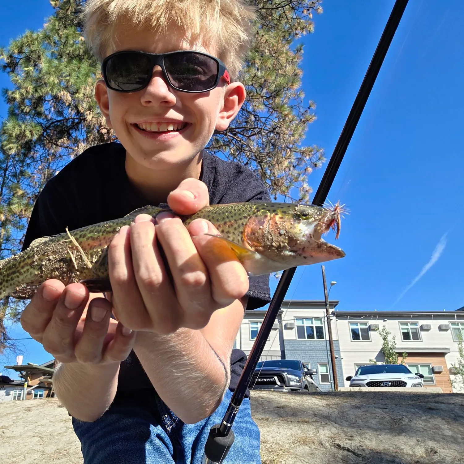 Rainbow trout caught on Fishbrain