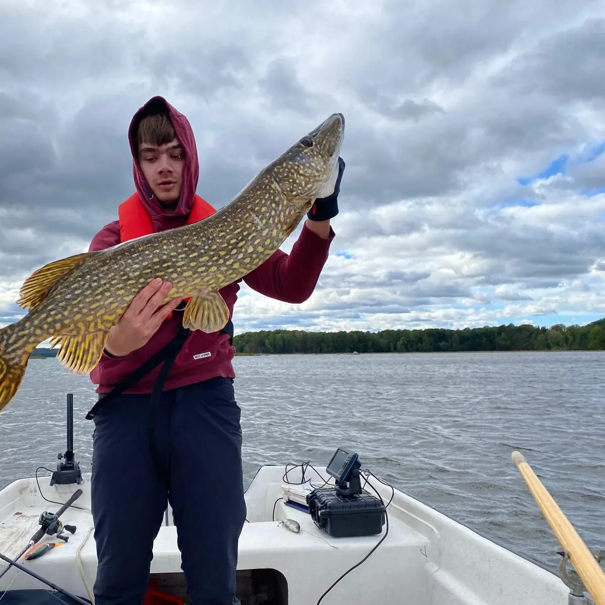 Northern pike caught on Fishbrain