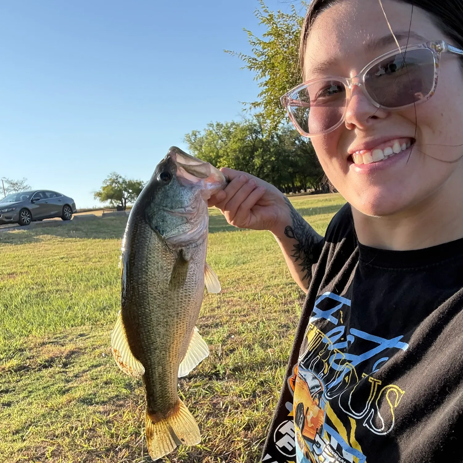 Largemouth bass caught on Fishbrain