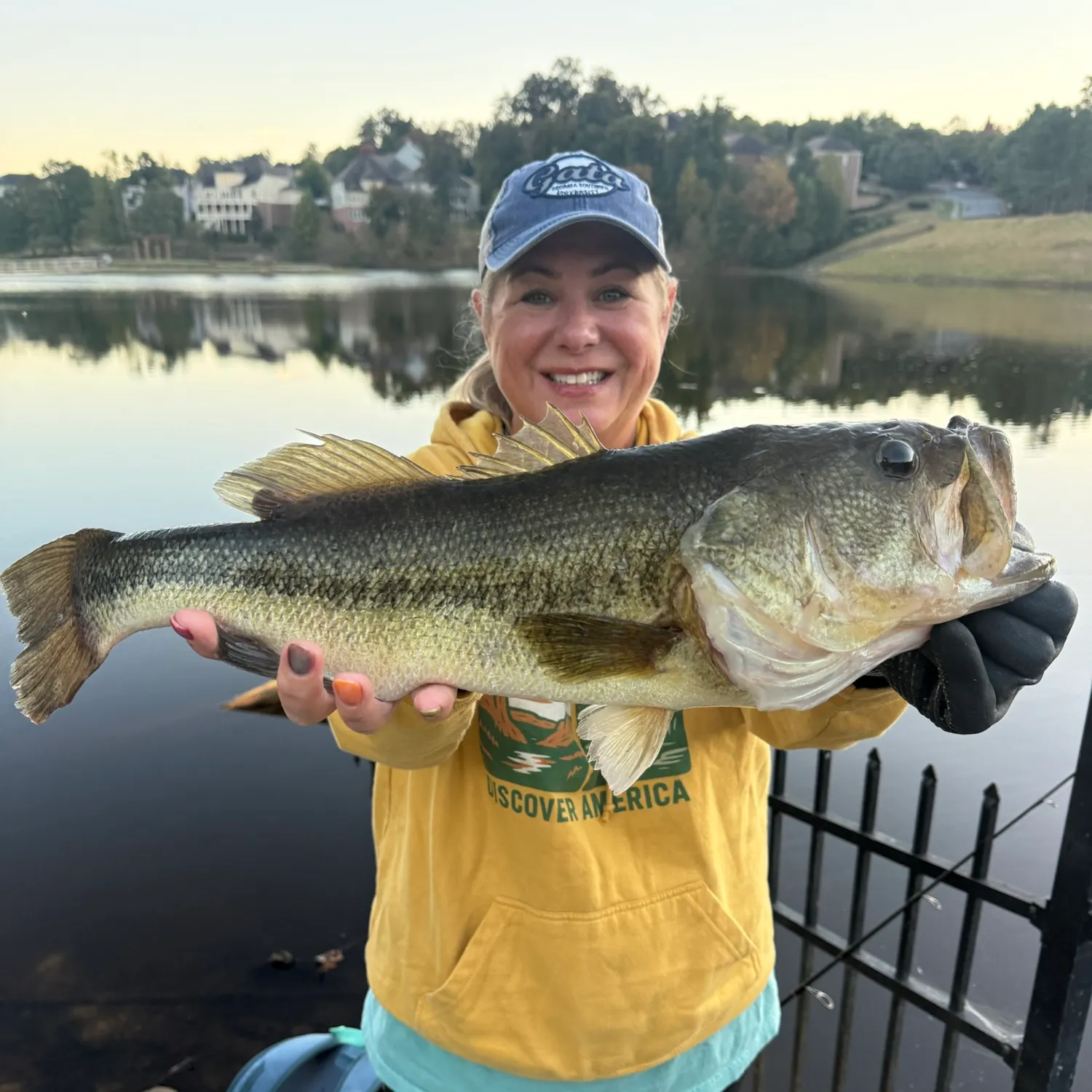 Largemouth bass caught on Fishbrain