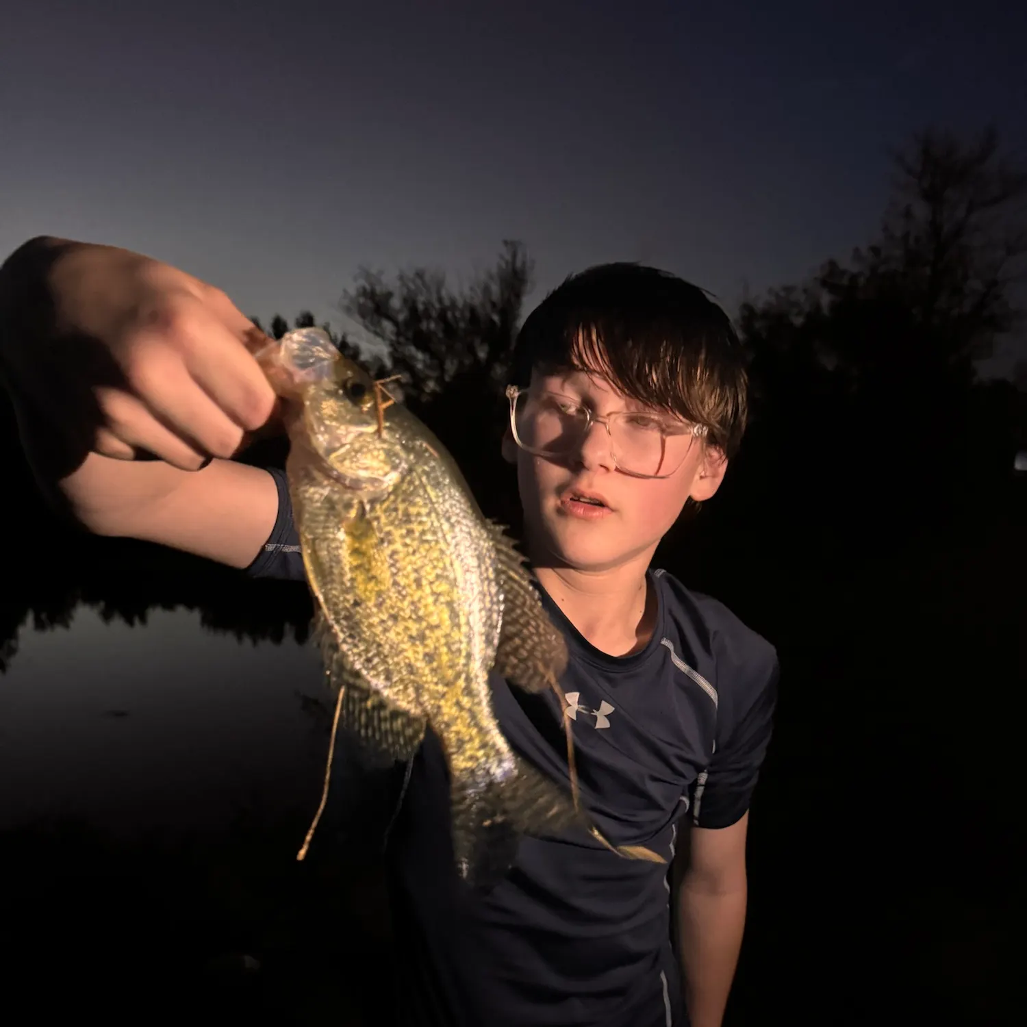 Black crappie caught on Fishbrain