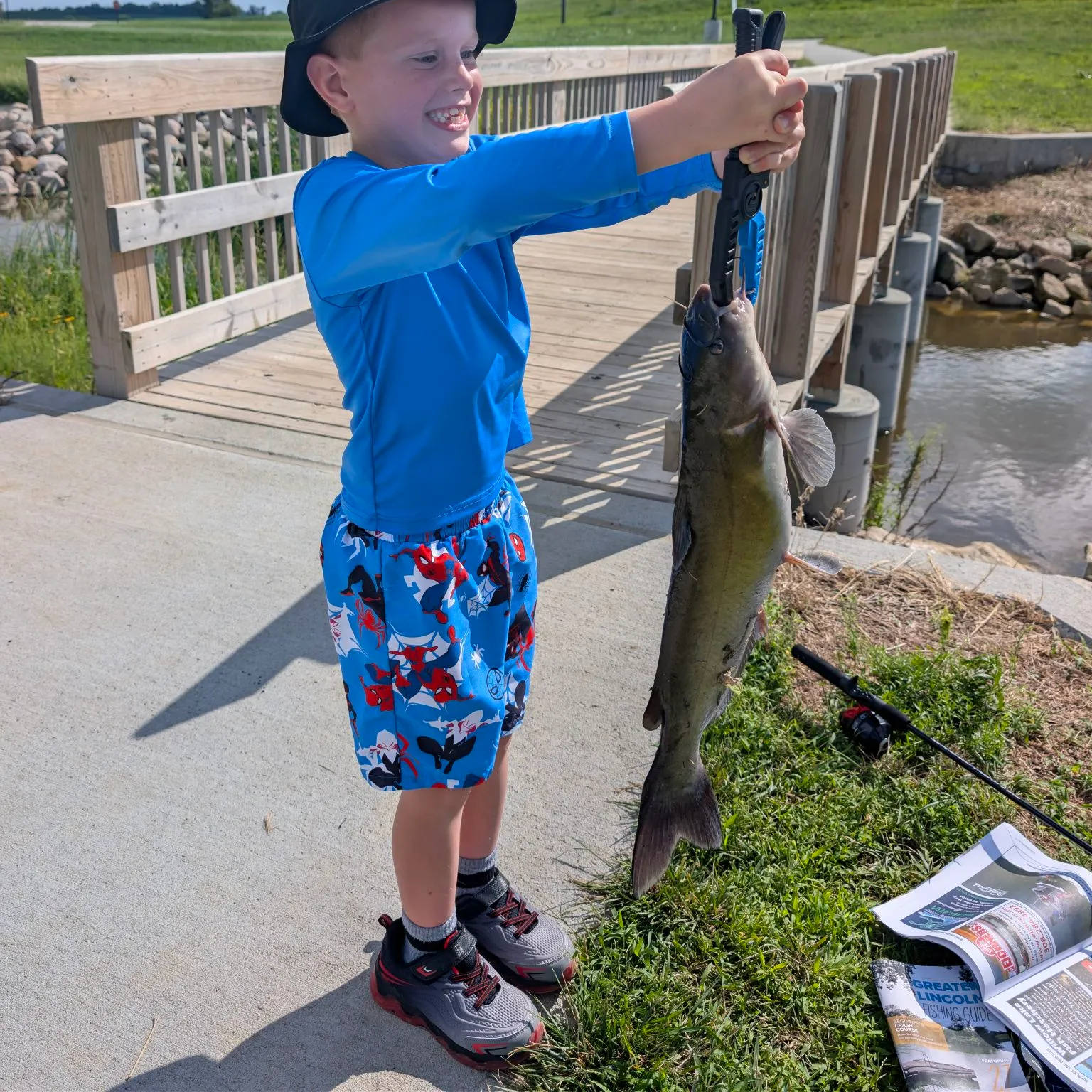 Channel catfish caught on Fishbrain