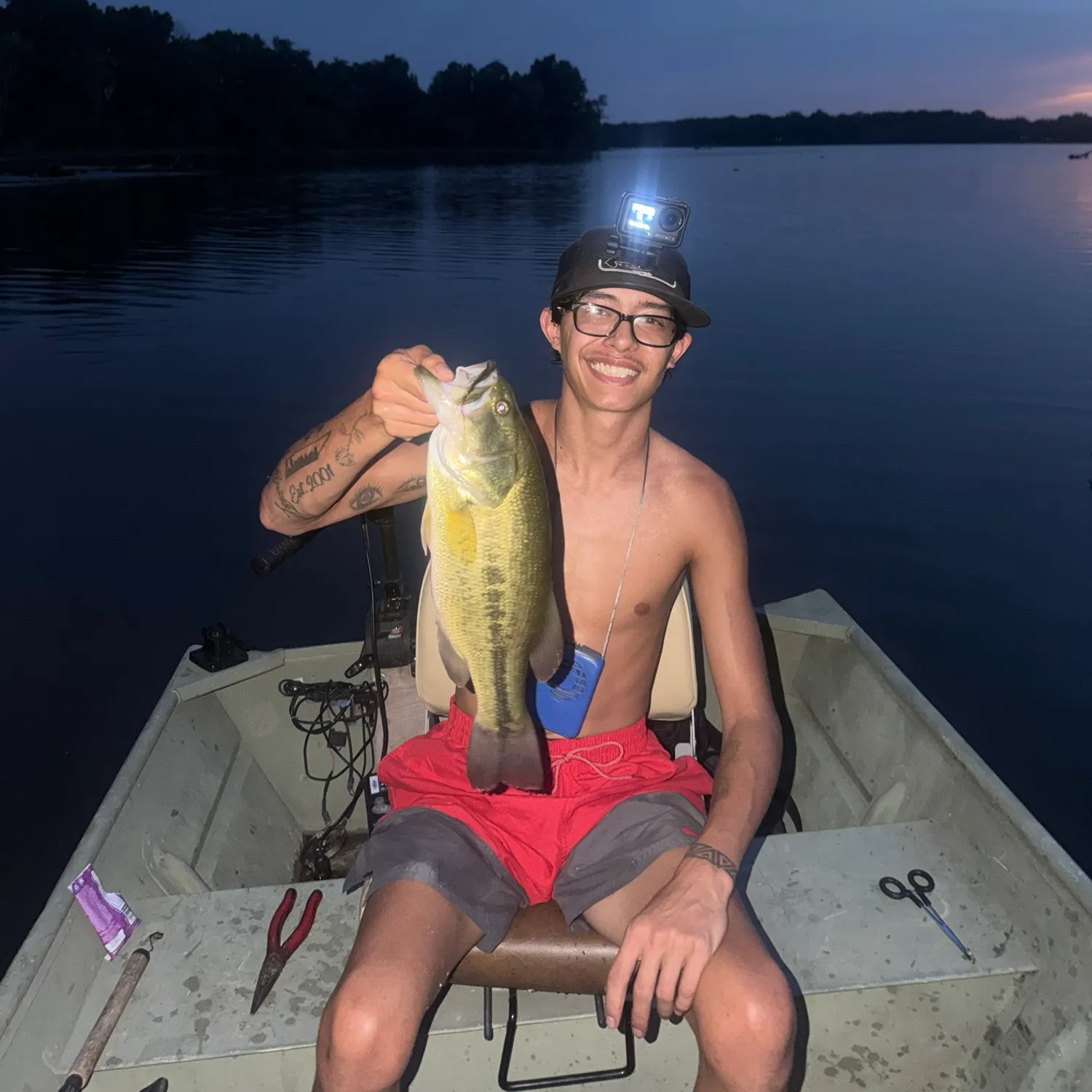 Largemouth bass caught on Fishbrain