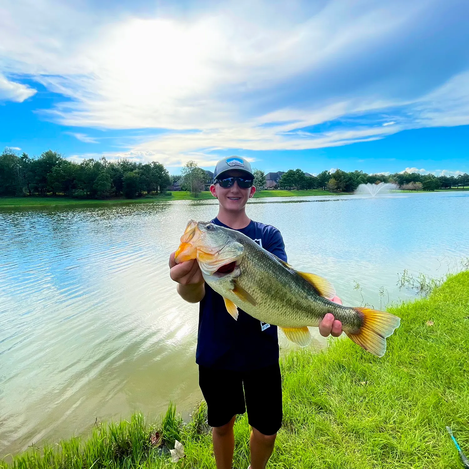 Largemouth bass caught on Fishbrain