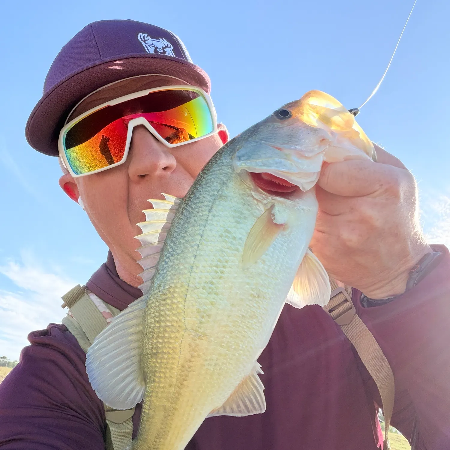 Largemouth bass caught on Fishbrain