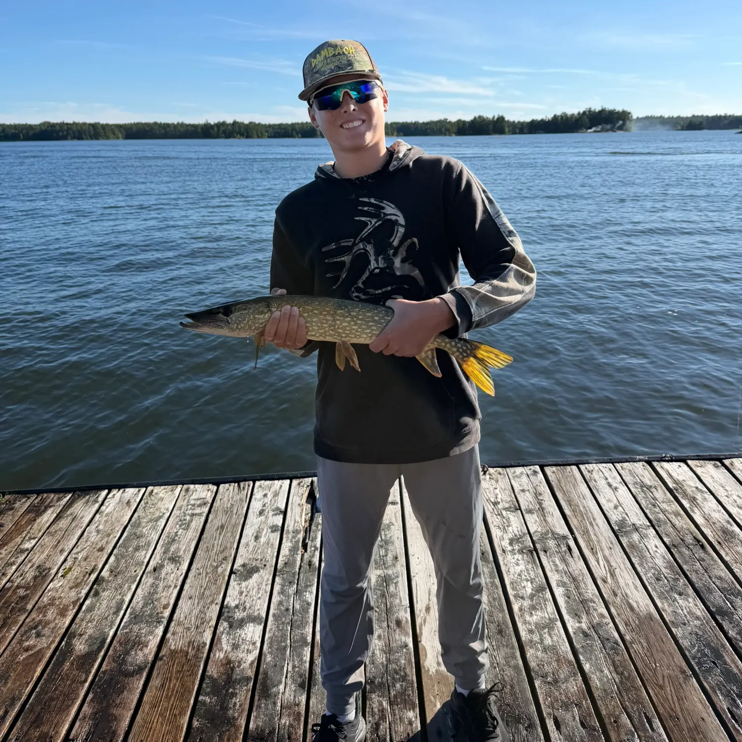 Northern pike caught on Fishbrain