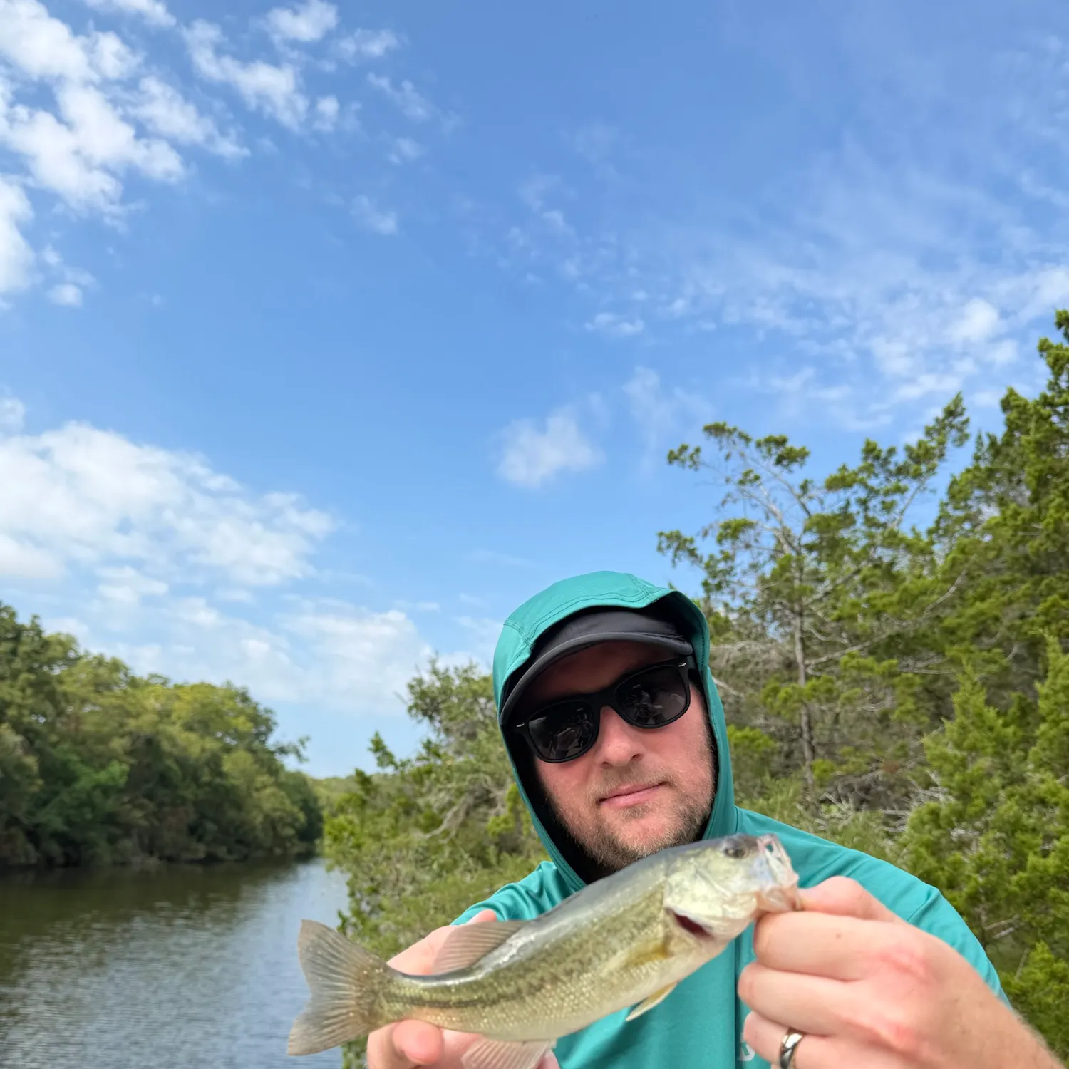 Largemouth bass caught on Fishbrain