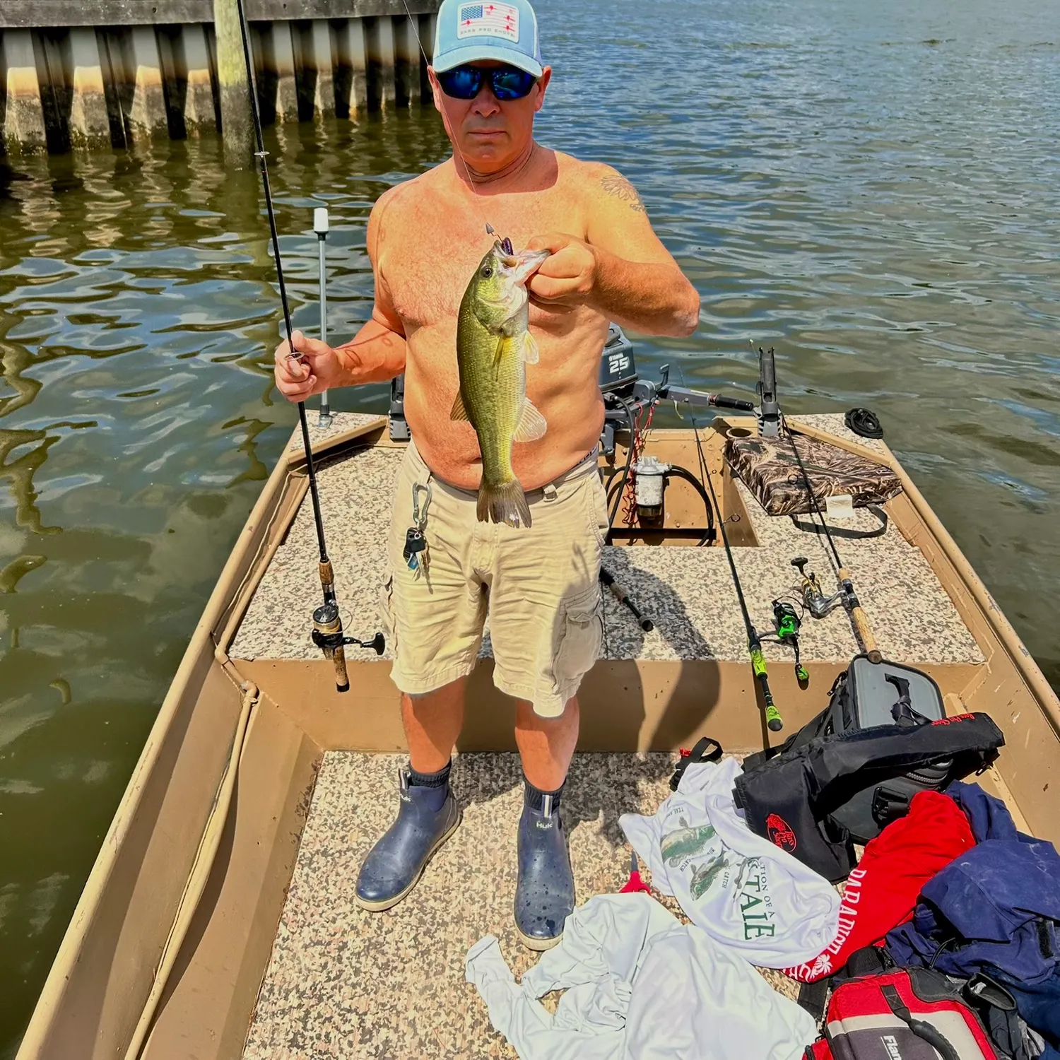 Largemouth bass caught on Fishbrain