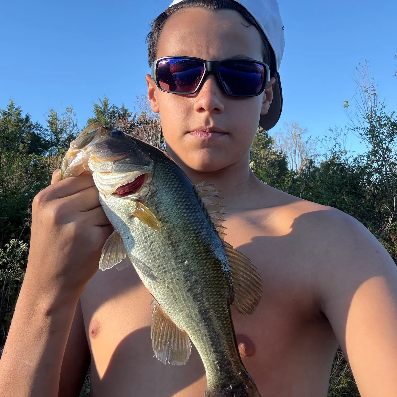 Largemouth bass caught on Fishbrain