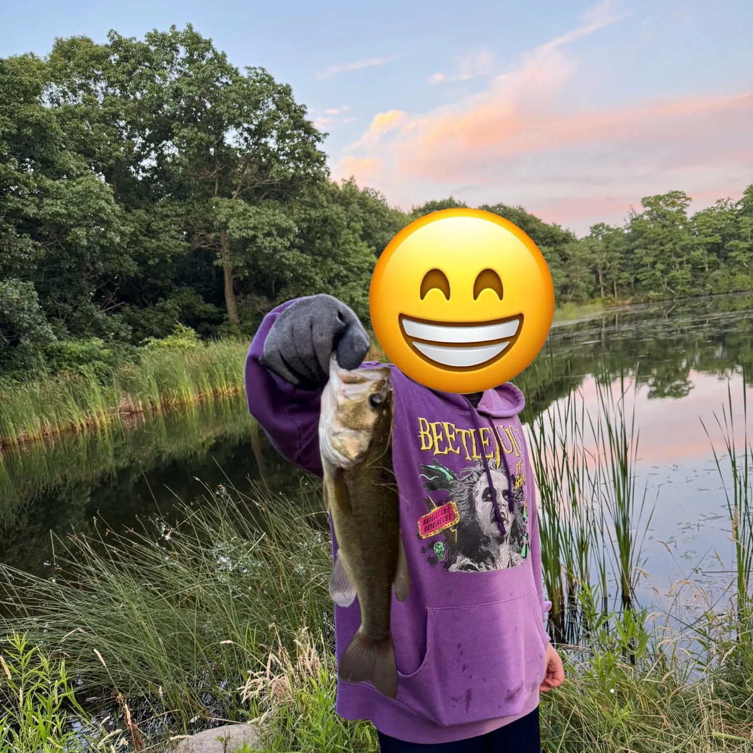 Largemouth bass caught on Fishbrain
