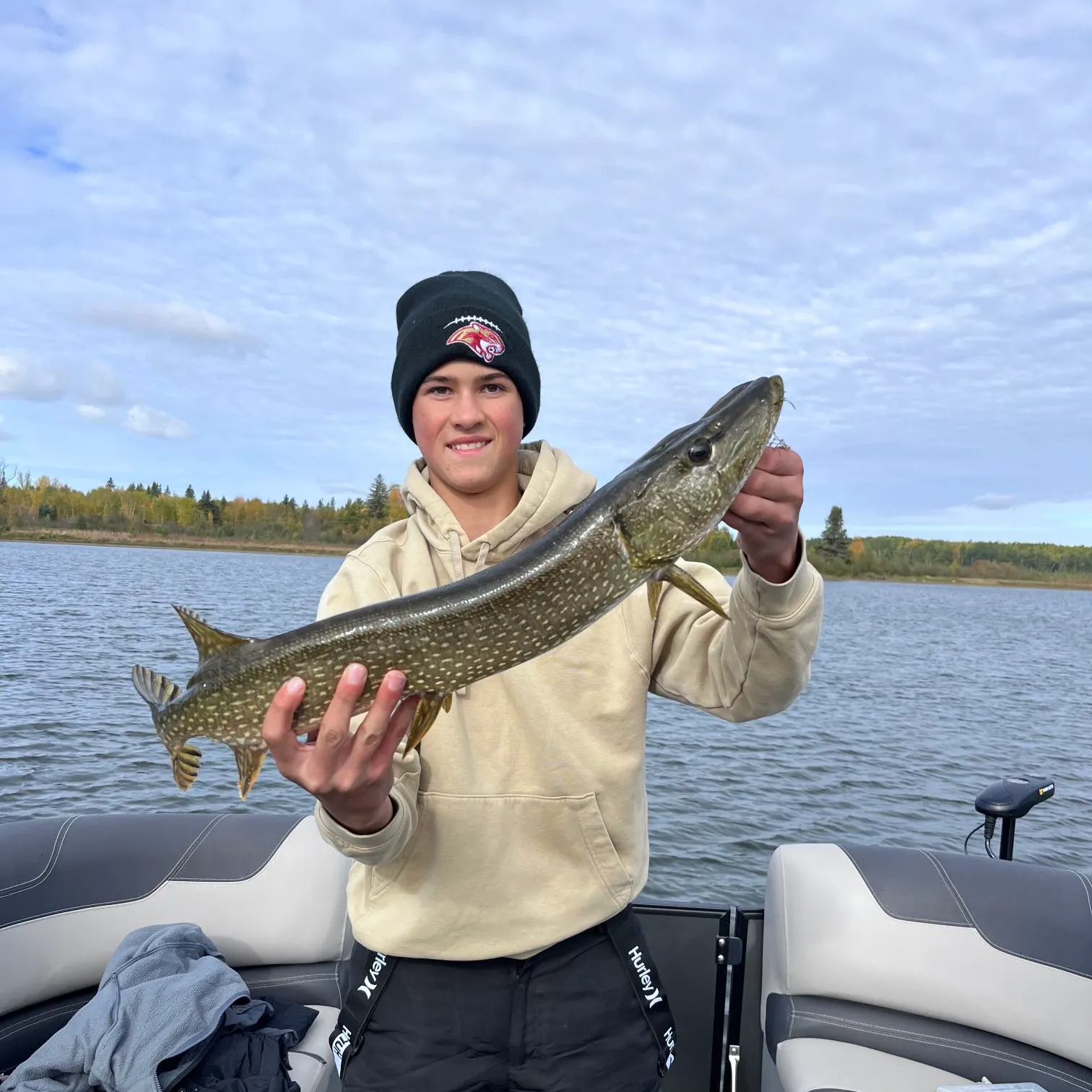 Northern pike caught on Fishbrain