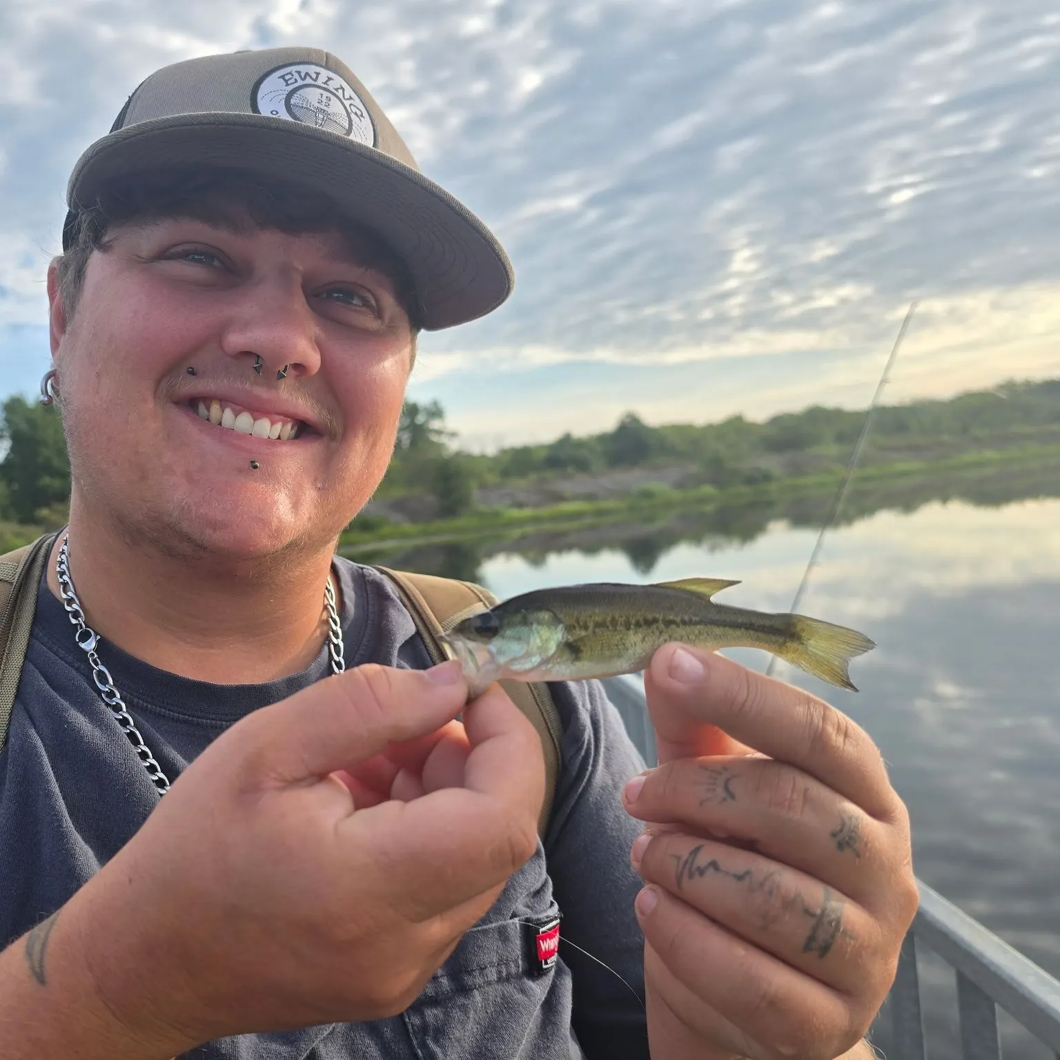 Largemouth bass caught on Fishbrain