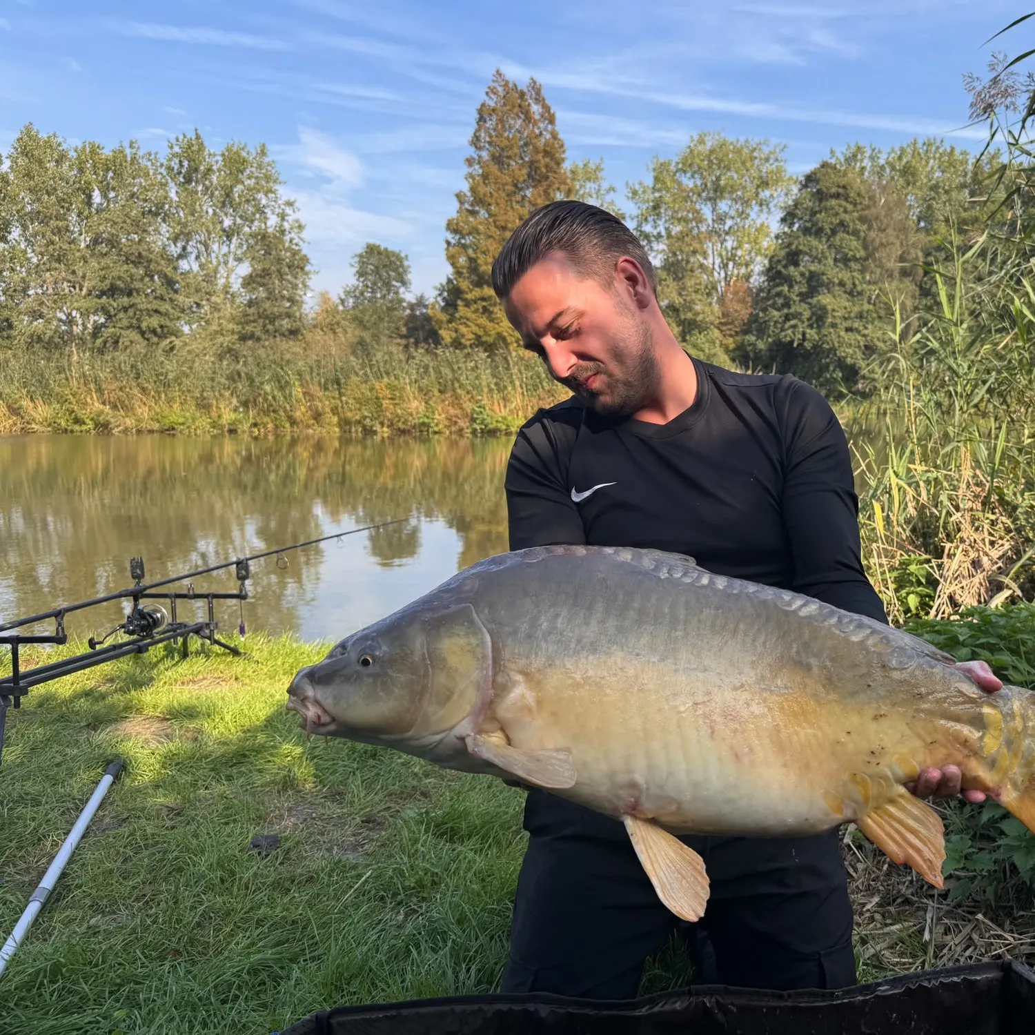 Leather carp caught on Fishbrain