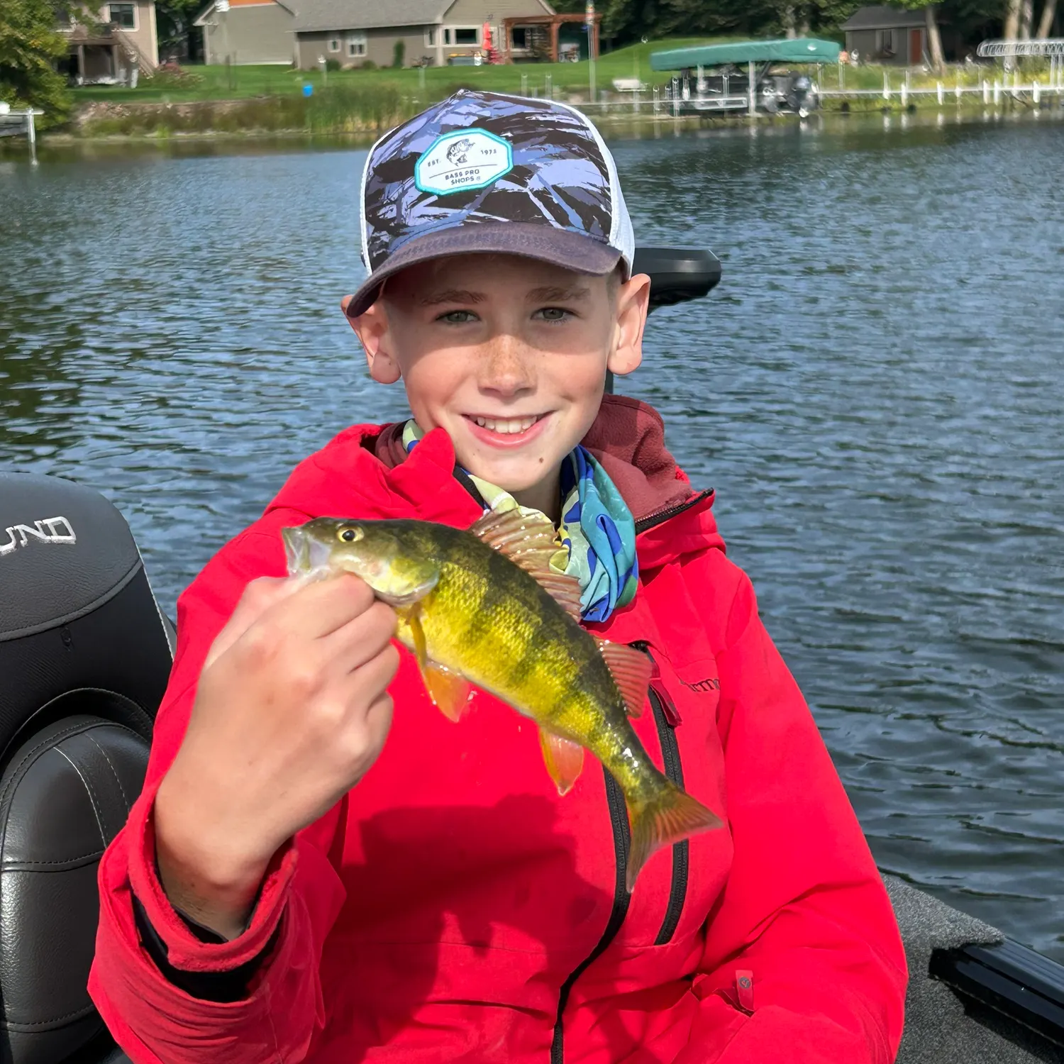Yellow perch caught on Fishbrain