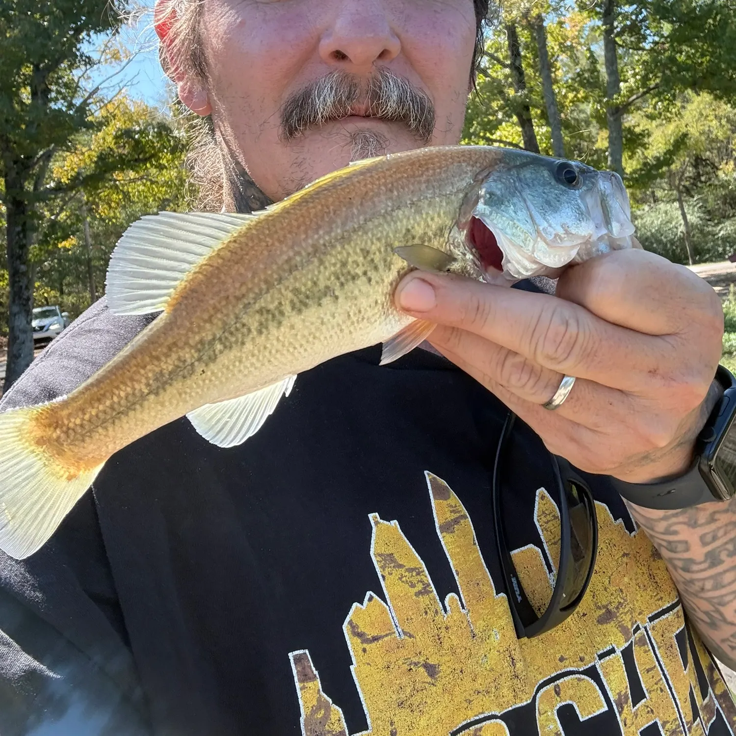 Largemouth bass caught on Fishbrain