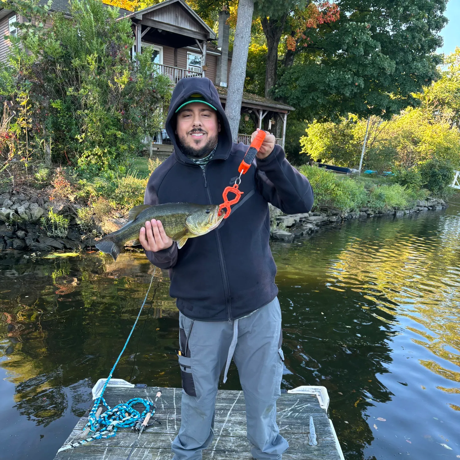 Largemouth bass caught on Fishbrain