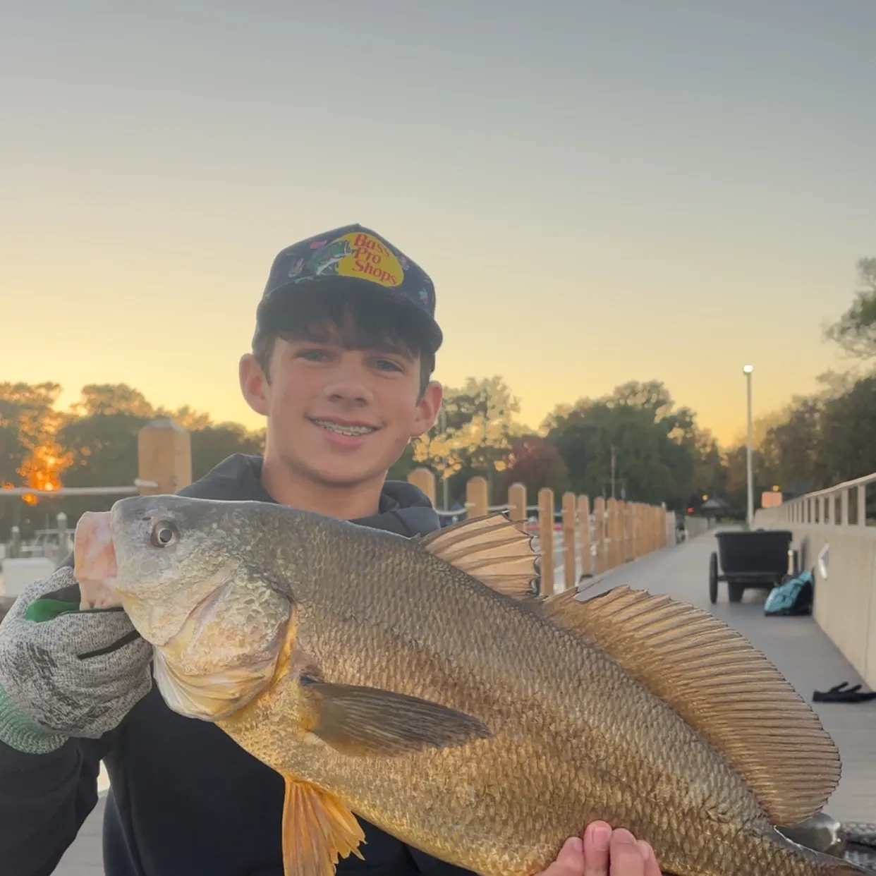 Freshwater drum caught on Fishbrain