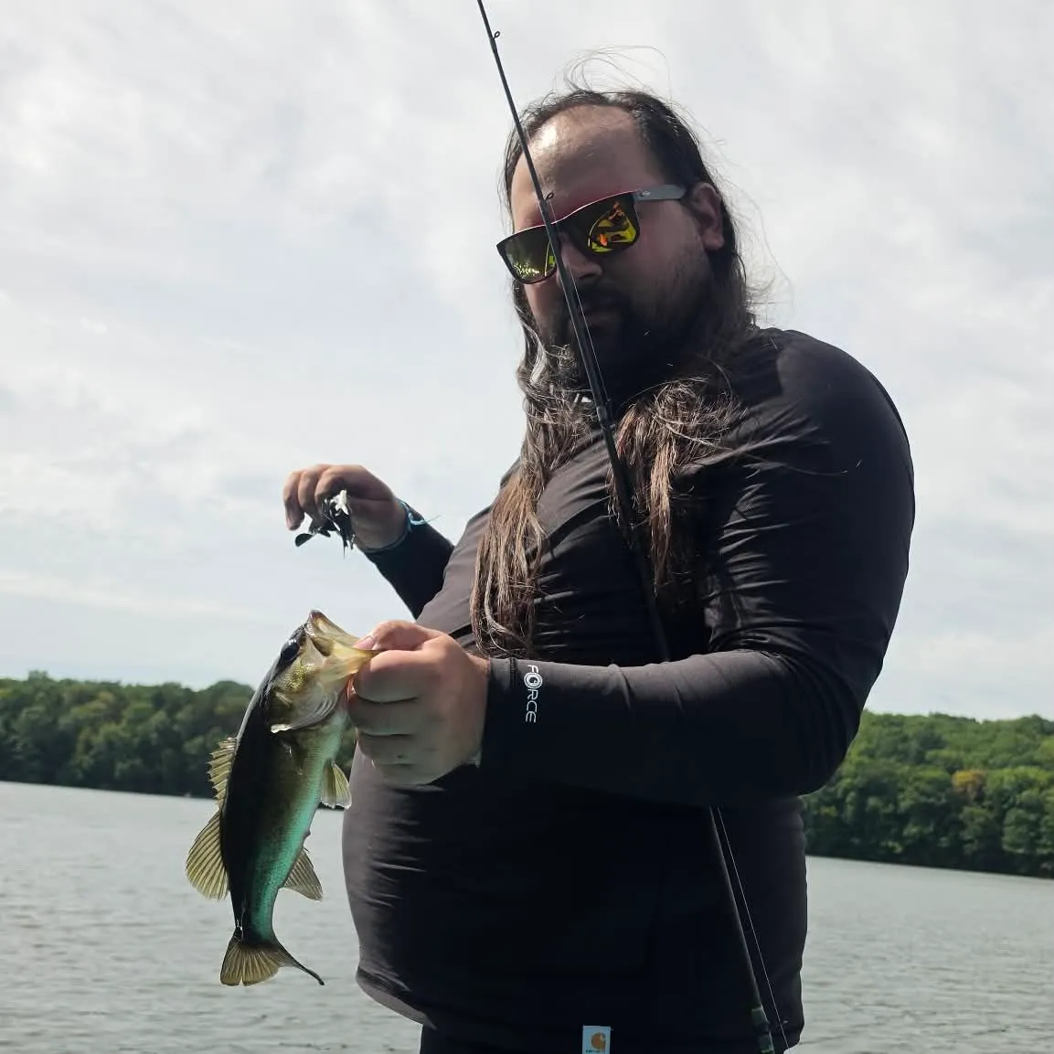 Largemouth bass caught on Fishbrain