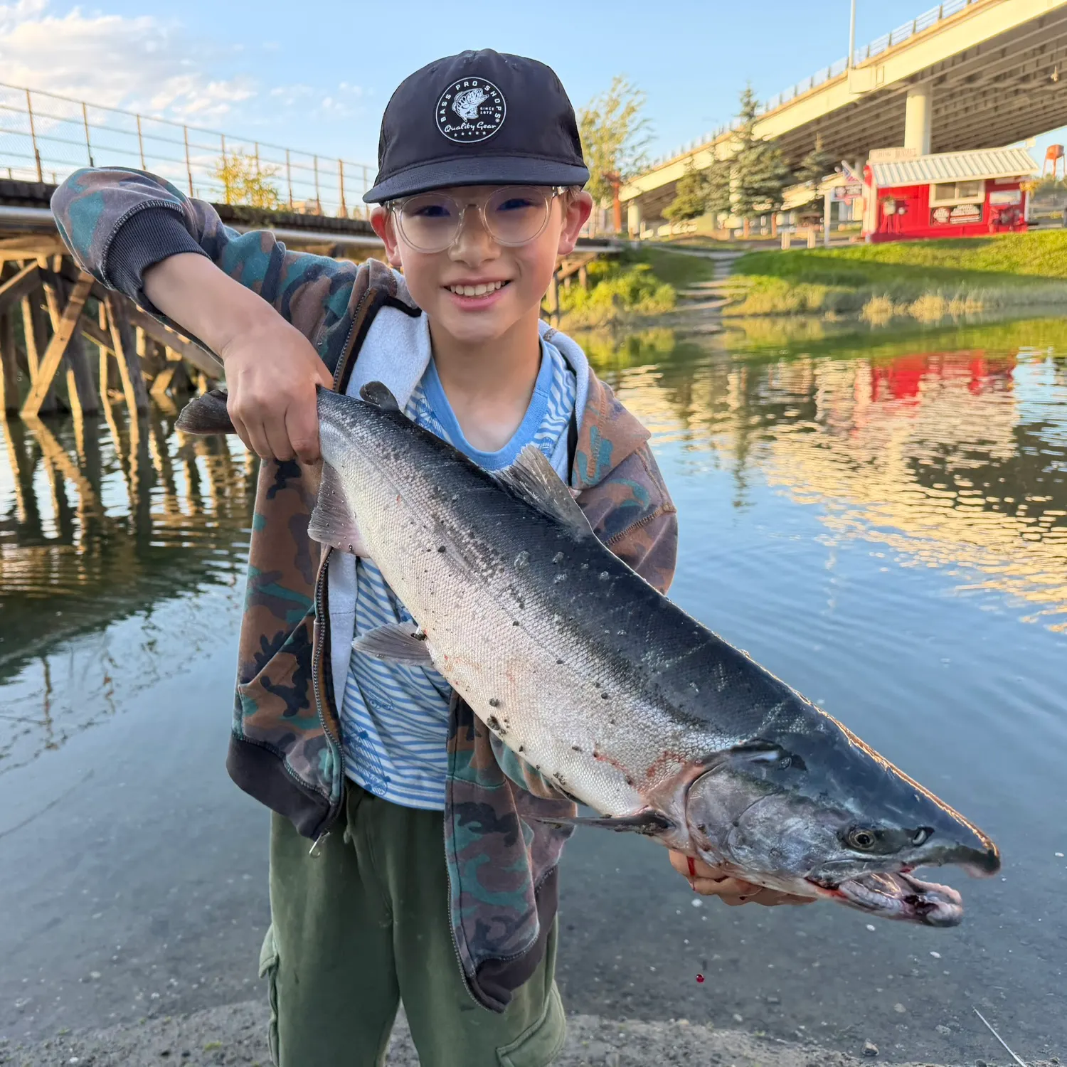 Coho salmon caught on Fishbrain