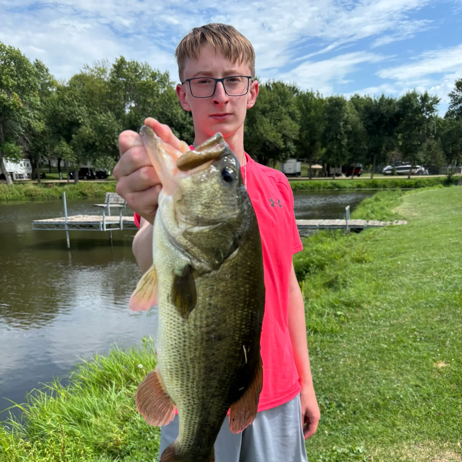 Largemouth bass caught on Fishbrain
