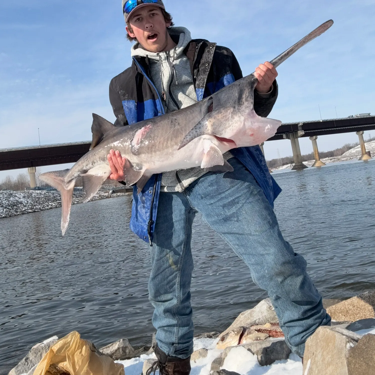The most recent Paddlefish catches on Fishbrain