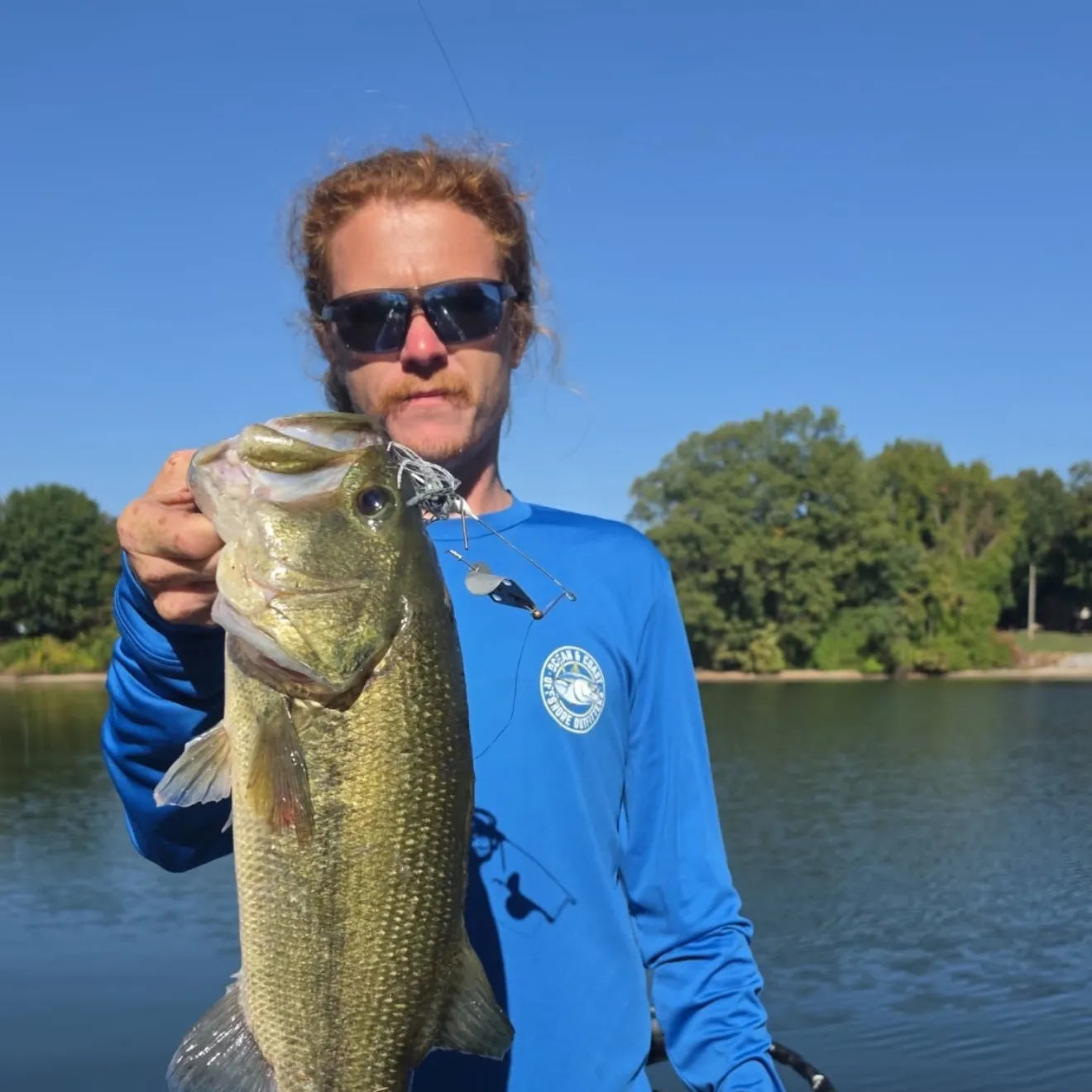 Largemouth bass caught on Fishbrain