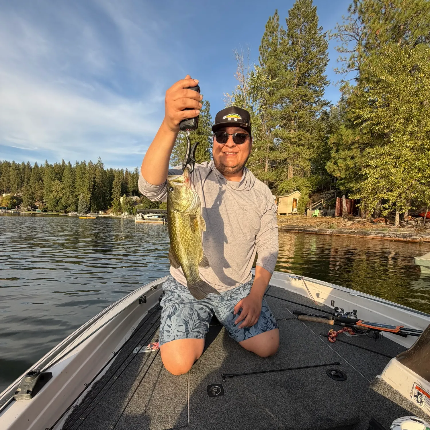Largemouth bass caught on Fishbrain