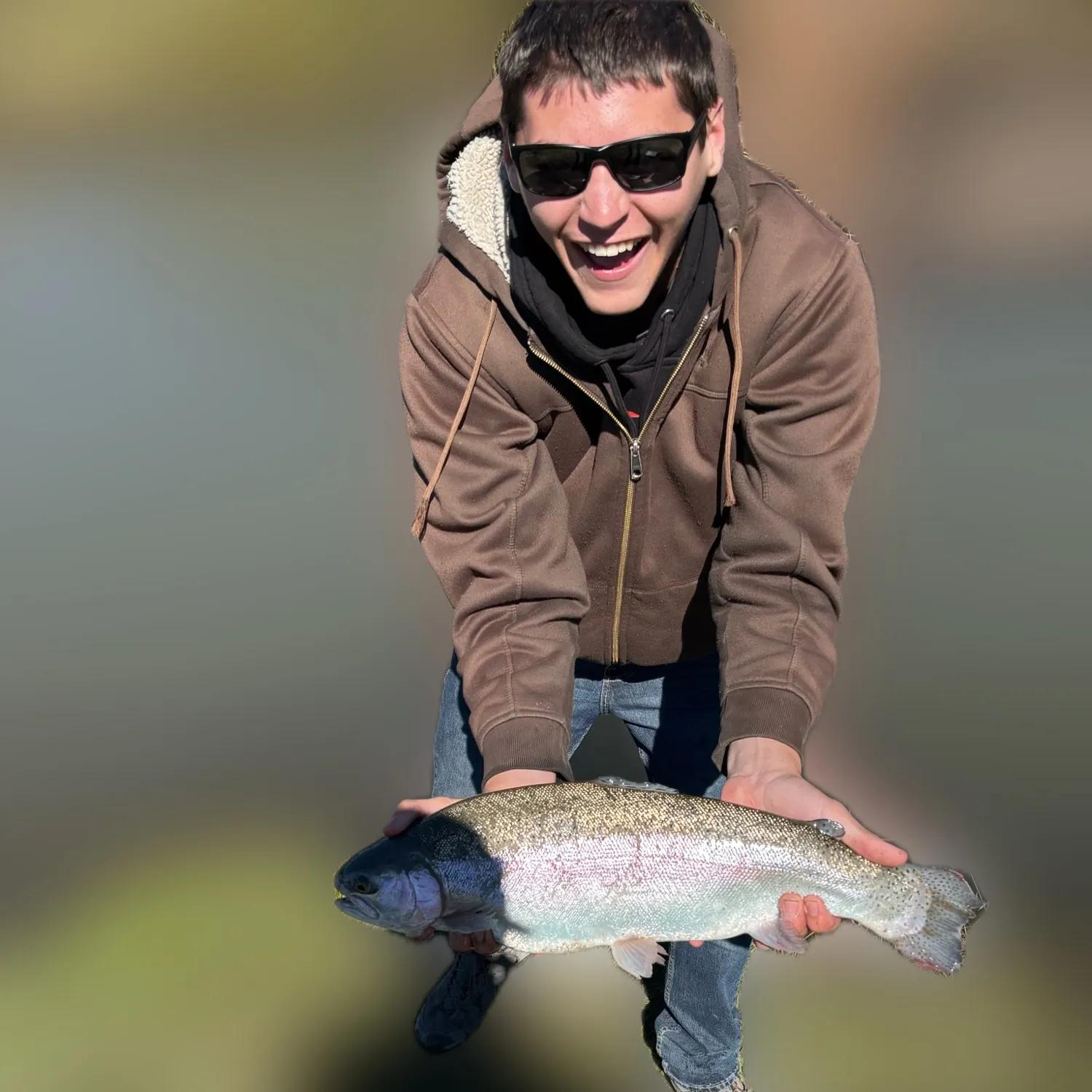 Rainbow trout caught on Fishbrain