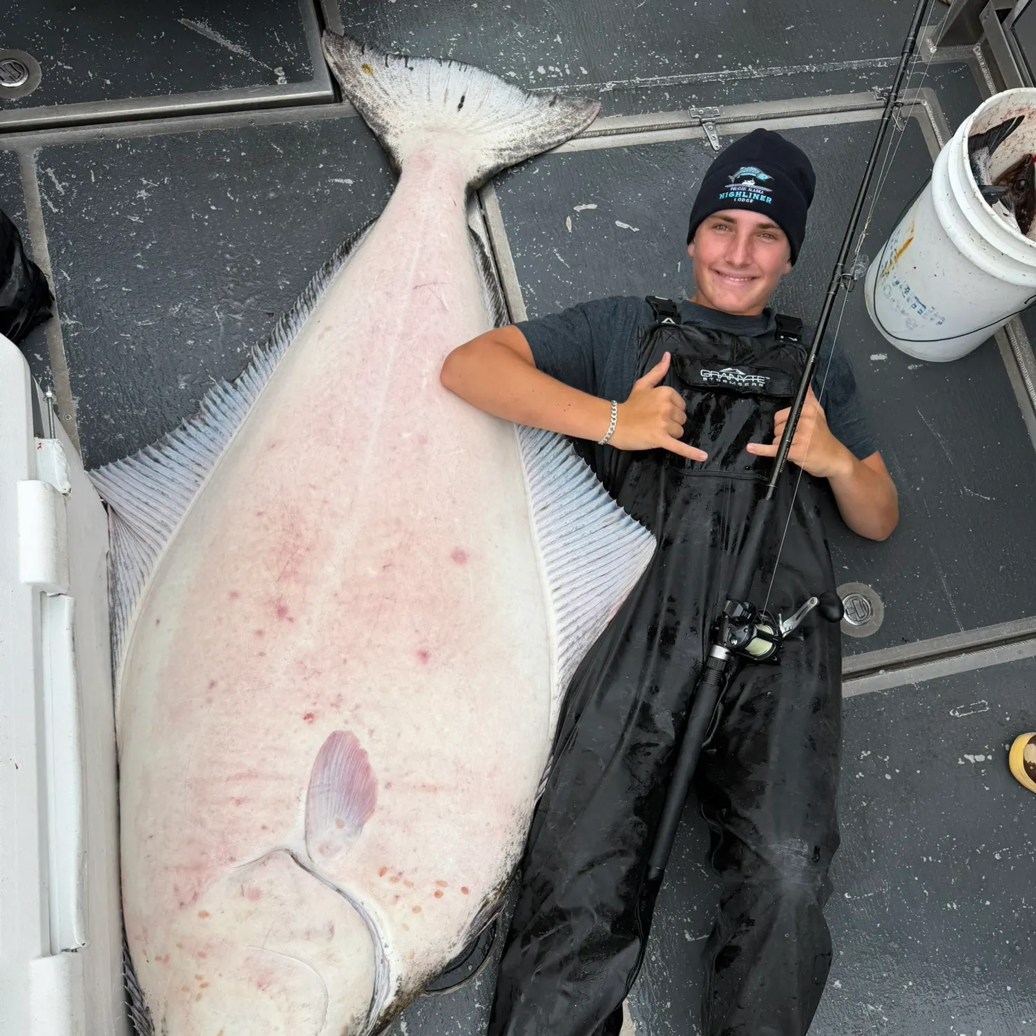 Pacific halibut caught on Fishbrain