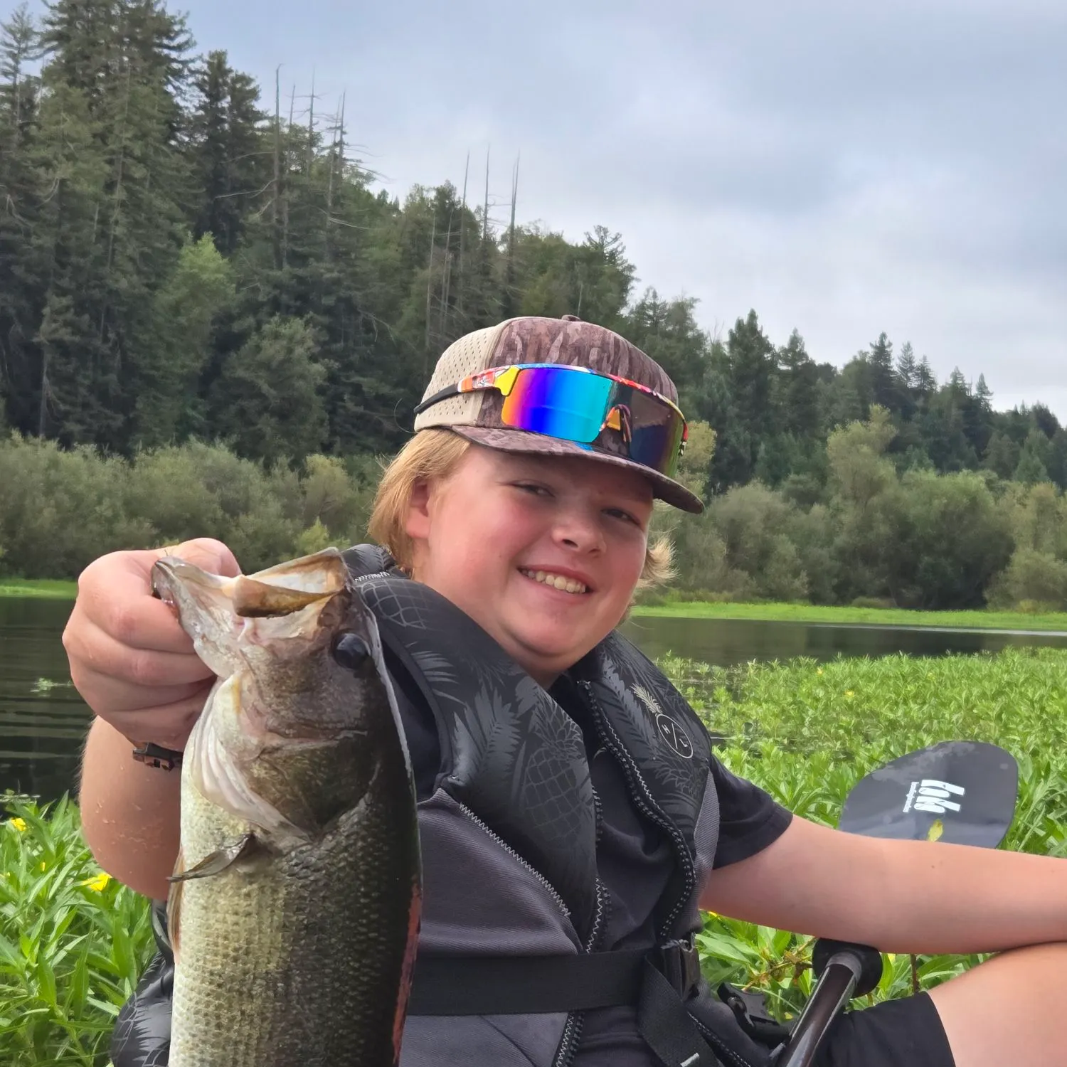 Largemouth bass caught on Fishbrain