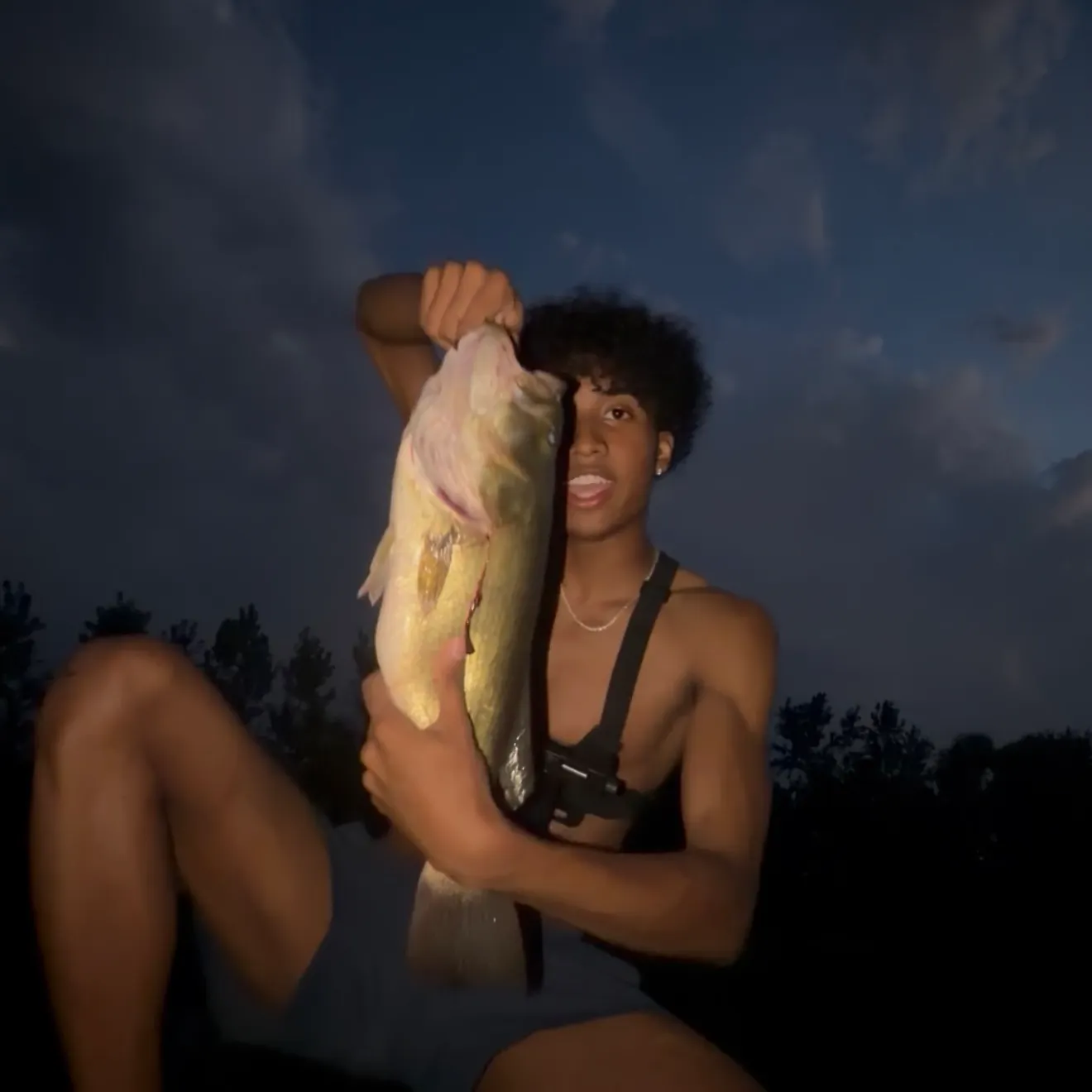 Largemouth bass caught on Fishbrain