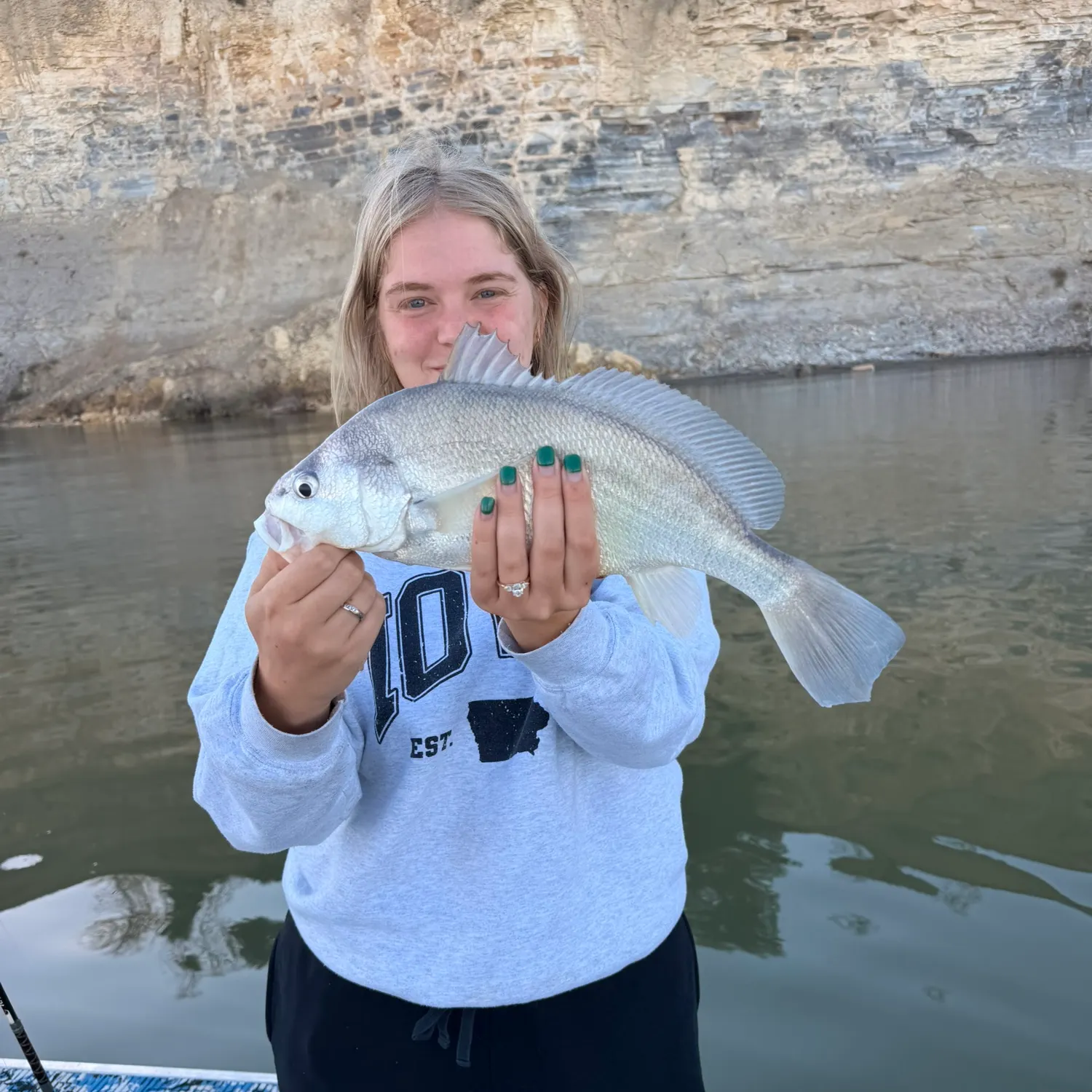 Freshwater drum caught on Fishbrain