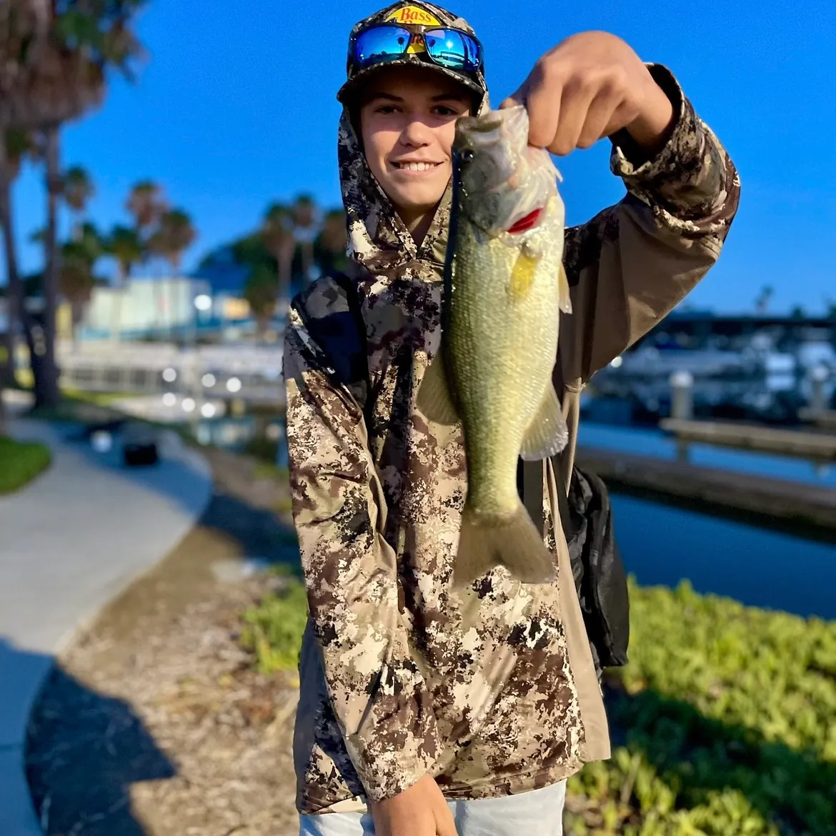 Largemouth bass caught on Fishbrain