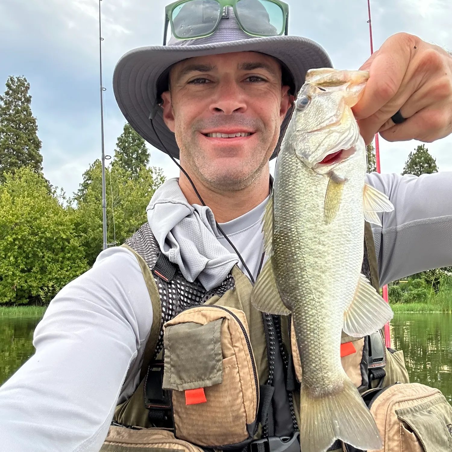 Largemouth bass caught on Fishbrain