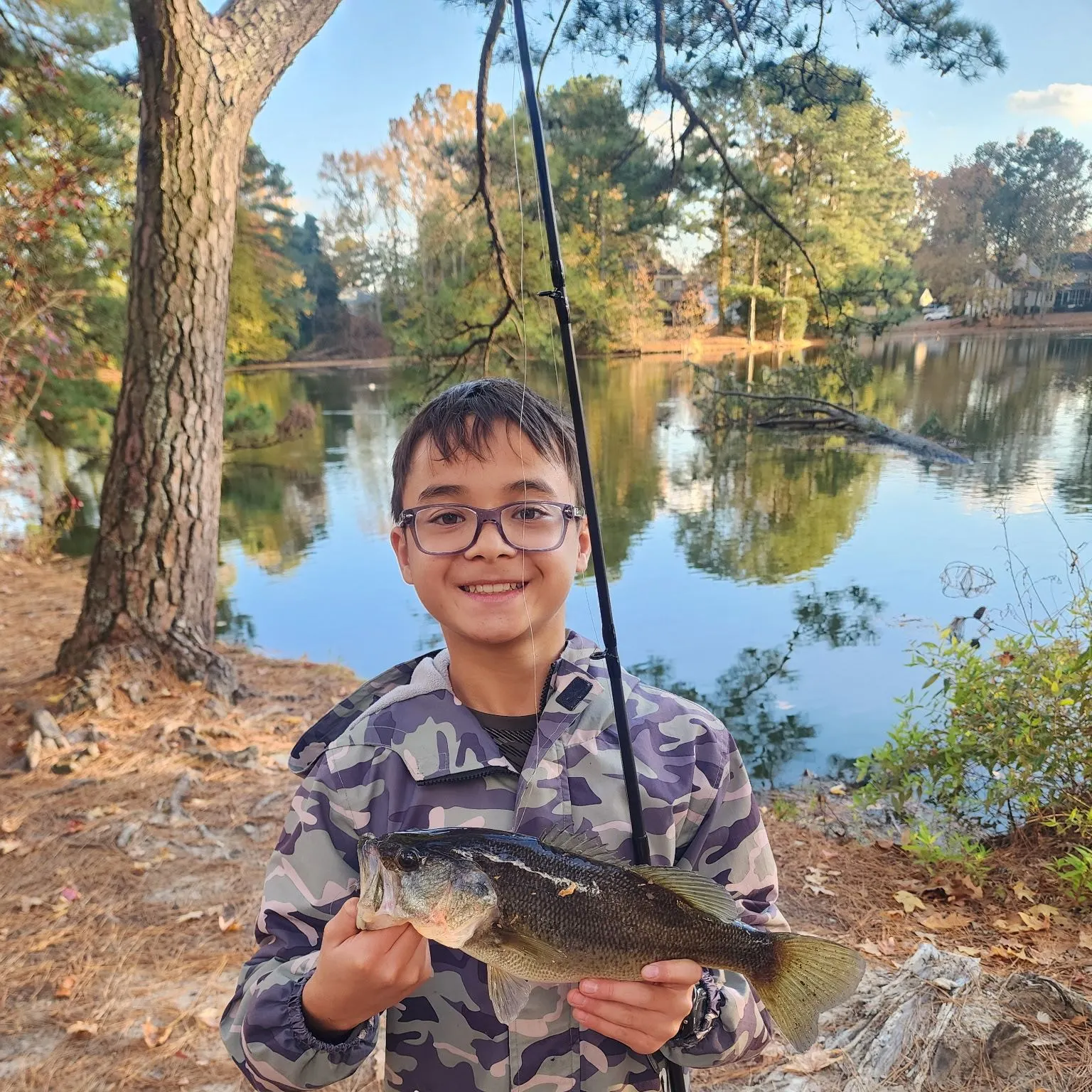 Largemouth bass caught on Fishbrain