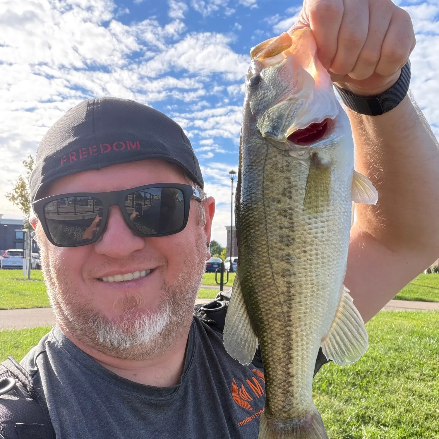 Largemouth bass caught on Fishbrain