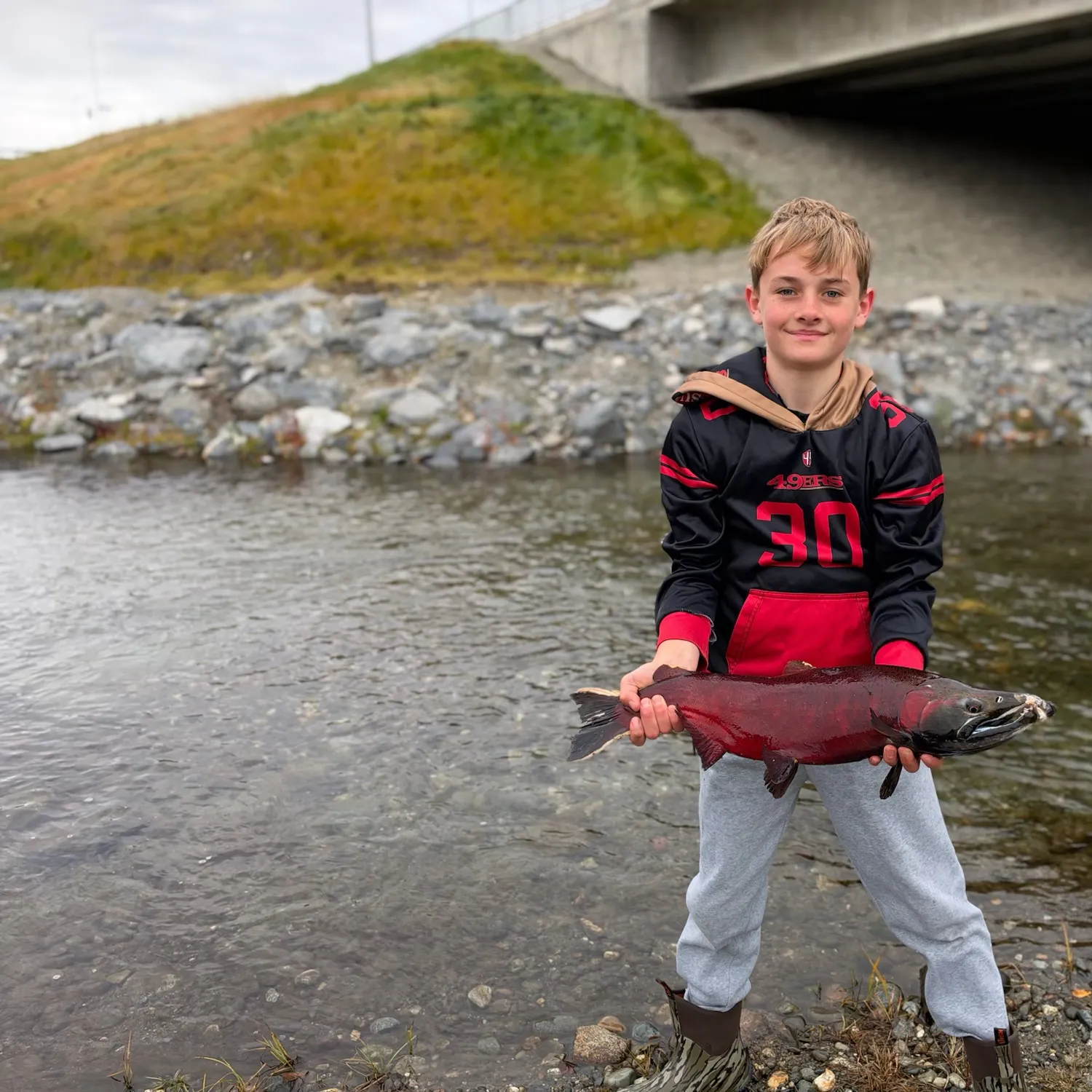 Coho salmon caught on Fishbrain