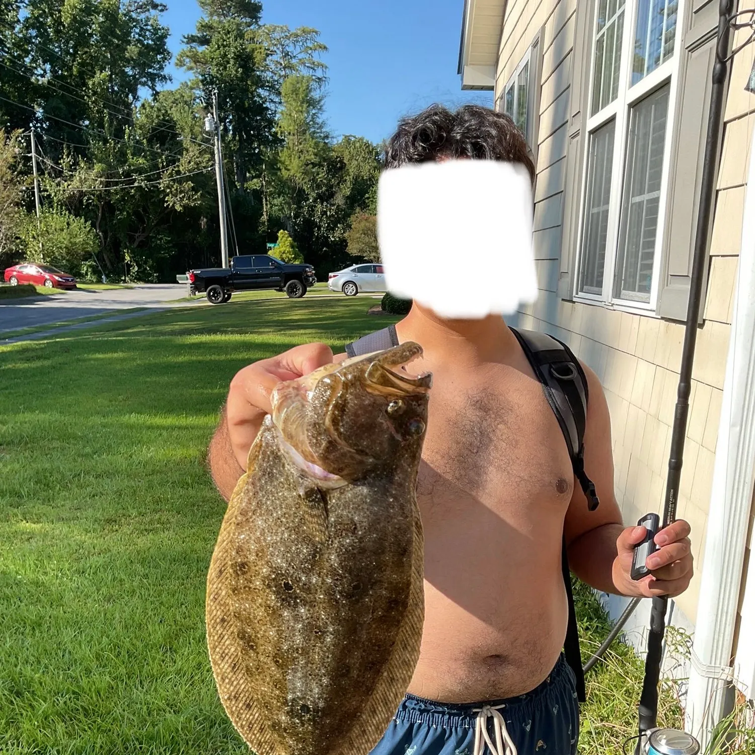 Gulf flounder caught on Fishbrain