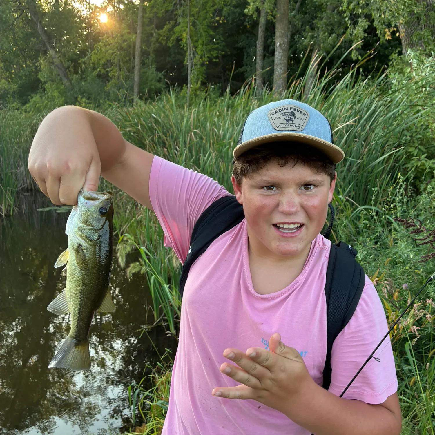 Largemouth bass caught on Fishbrain