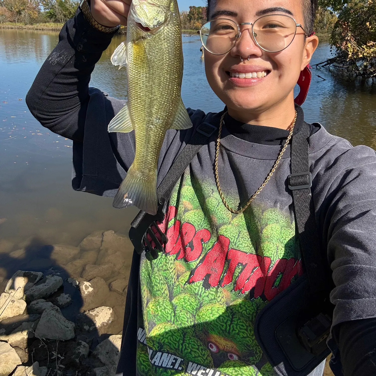 Largemouth bass caught on Fishbrain