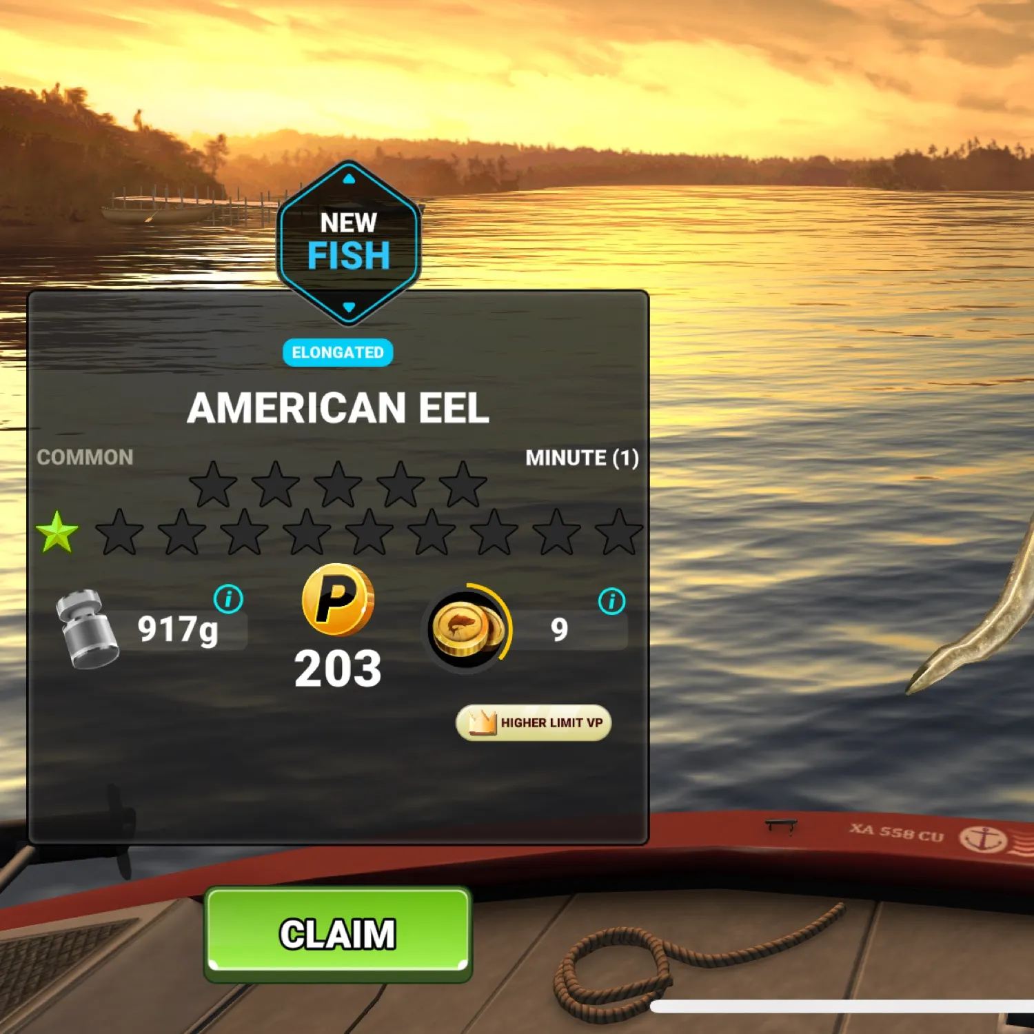 recently logged catches