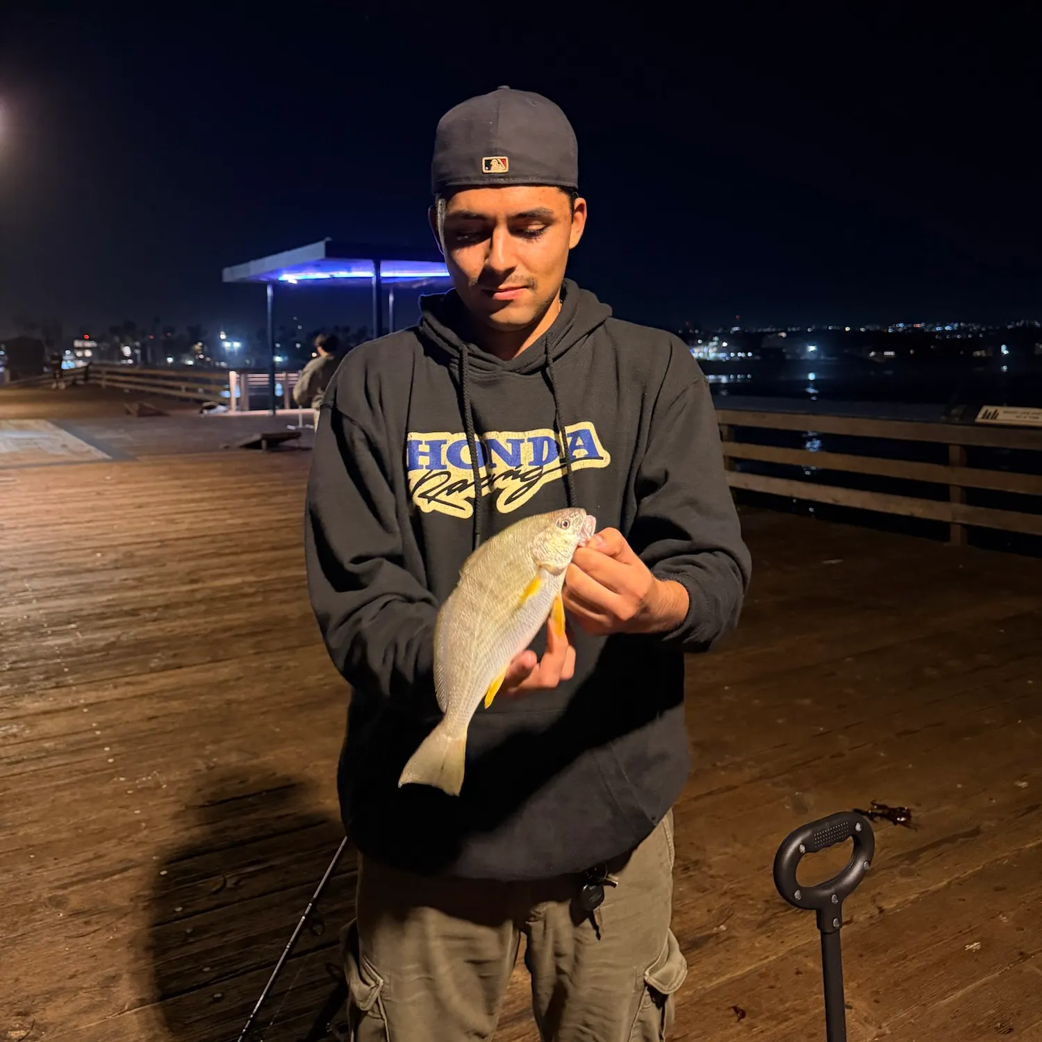 Yellowfin croaker caught on Fishbrain