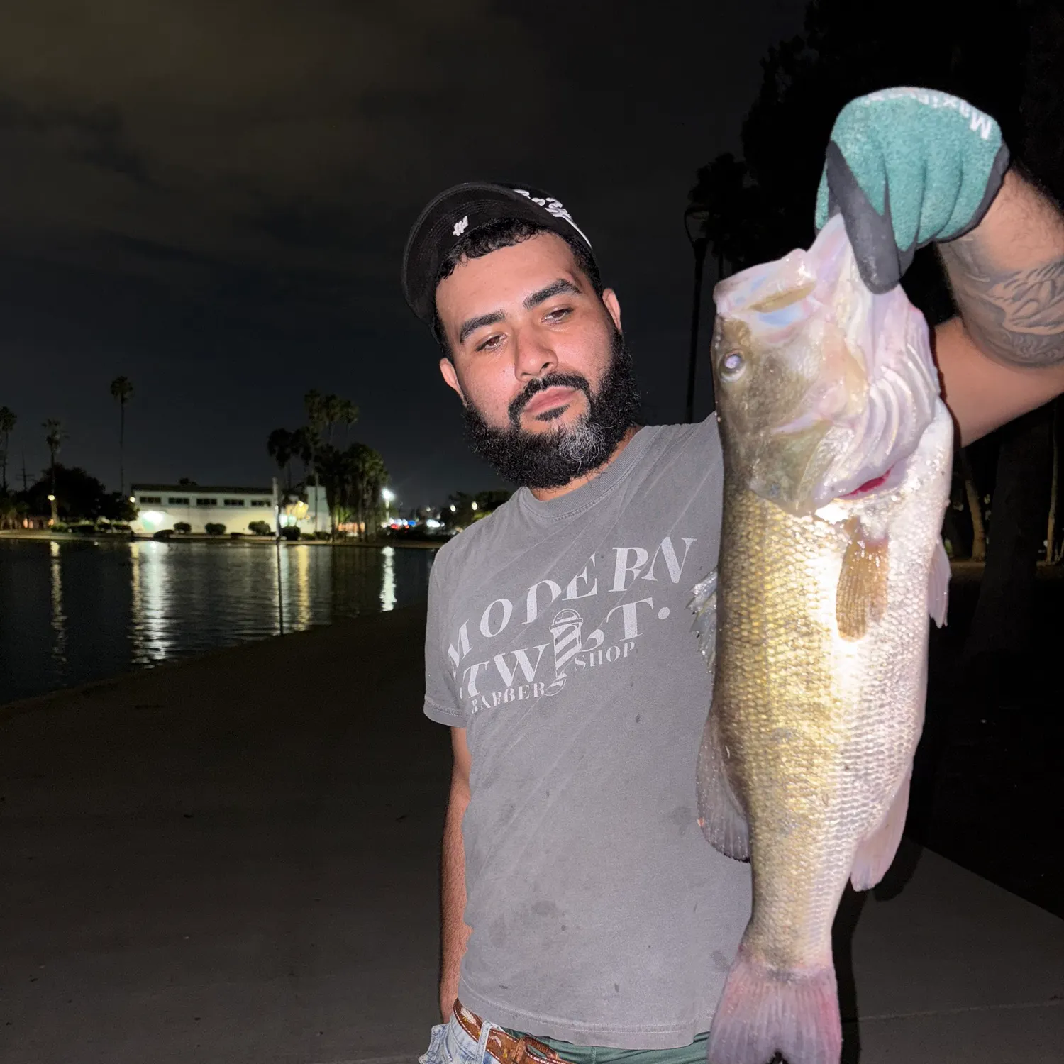Largemouth bass caught on Fishbrain
