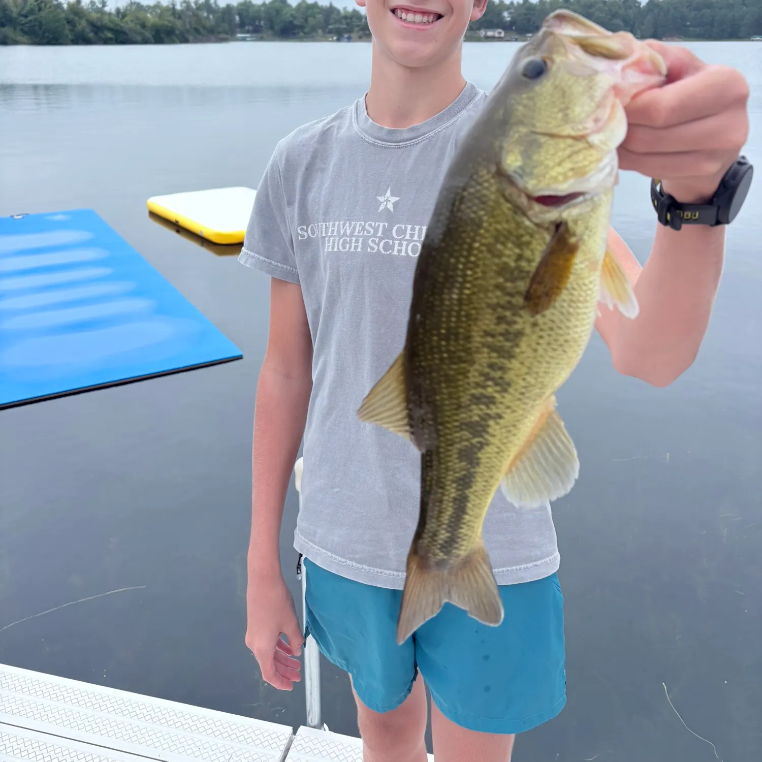Largemouth bass caught on Fishbrain